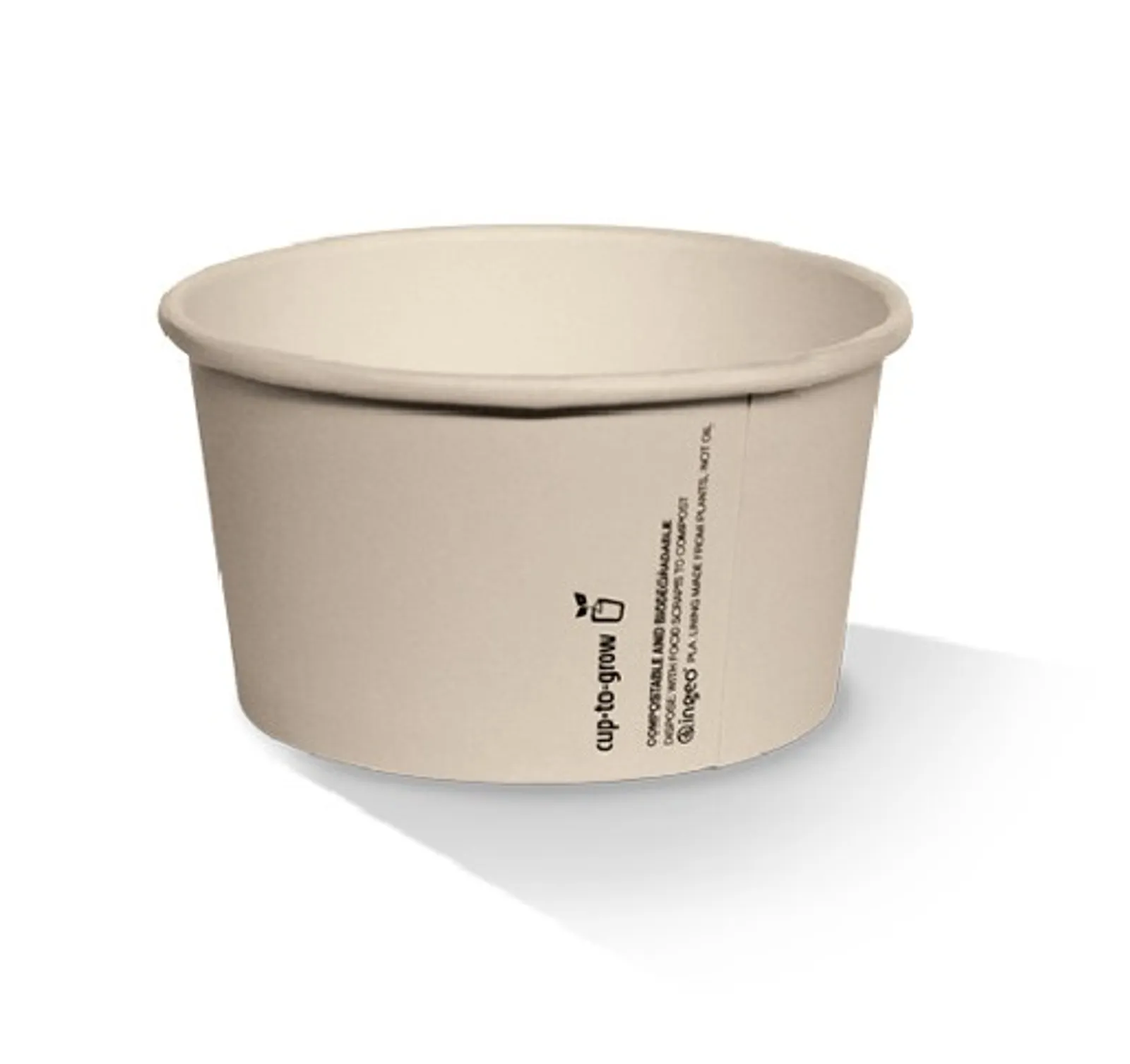 Pac Trading IC8 8oz PLA Coated Ice-Cream Cup 96 x 80 x 59mm CARTON