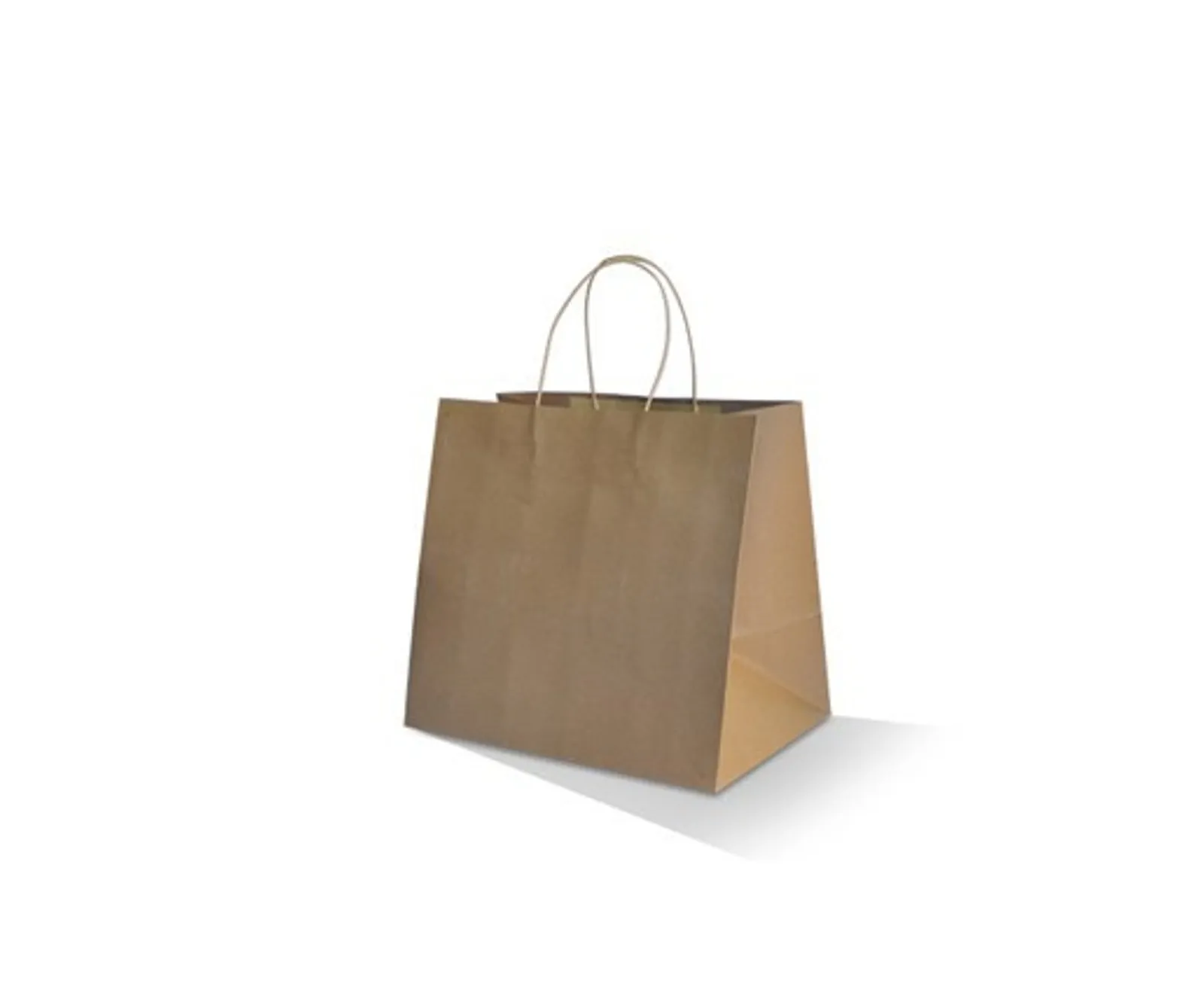 Pac Trading BCB-T-TS Brown Kraft Bag/TAKEAWAY Small 280 x 280 x 160mm CARTON