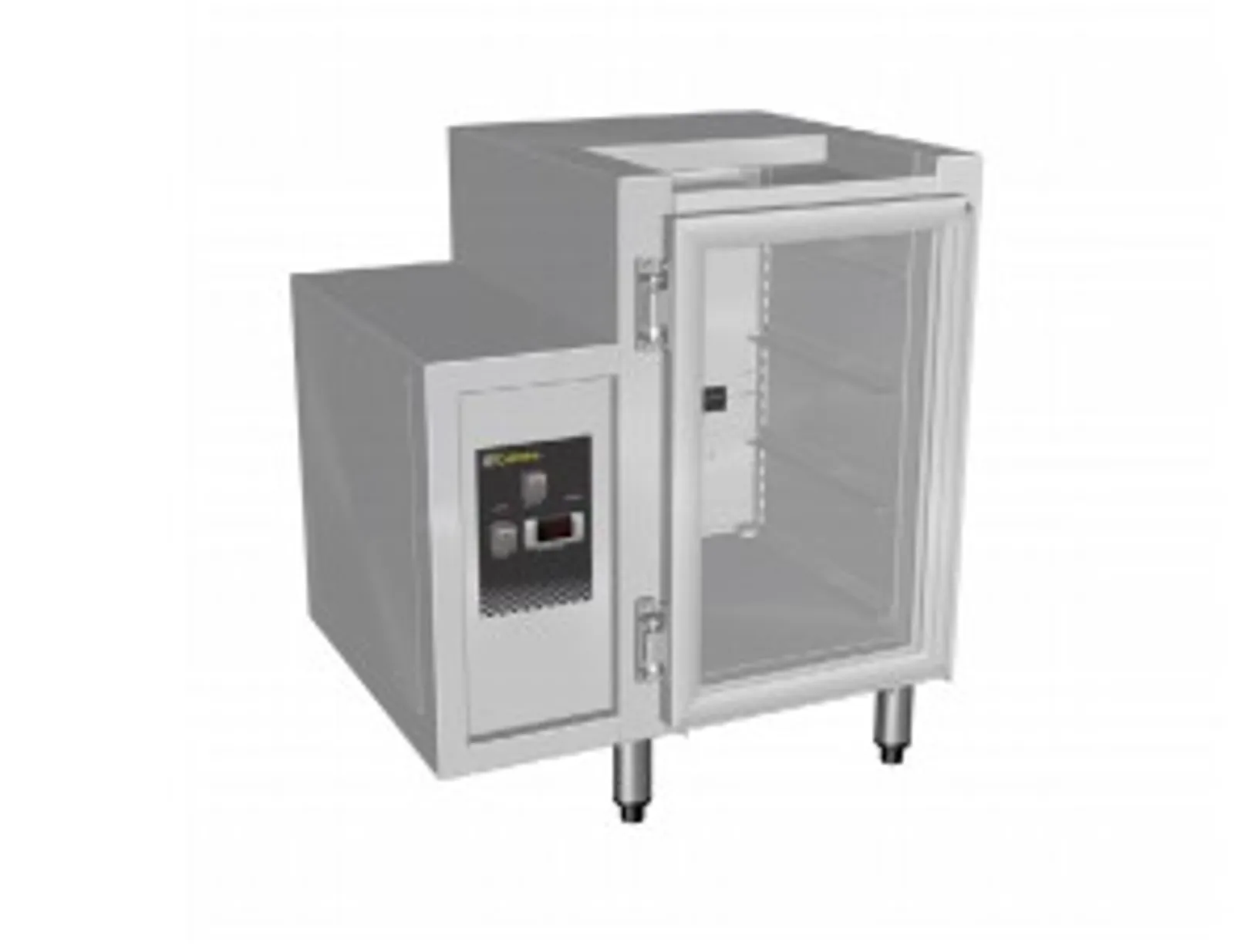 Culinaire CR.GC1.S.RCL.L Single Door Glass Chiller - Sliding Lid - Left Hand Control Box - Left  Hinged Door