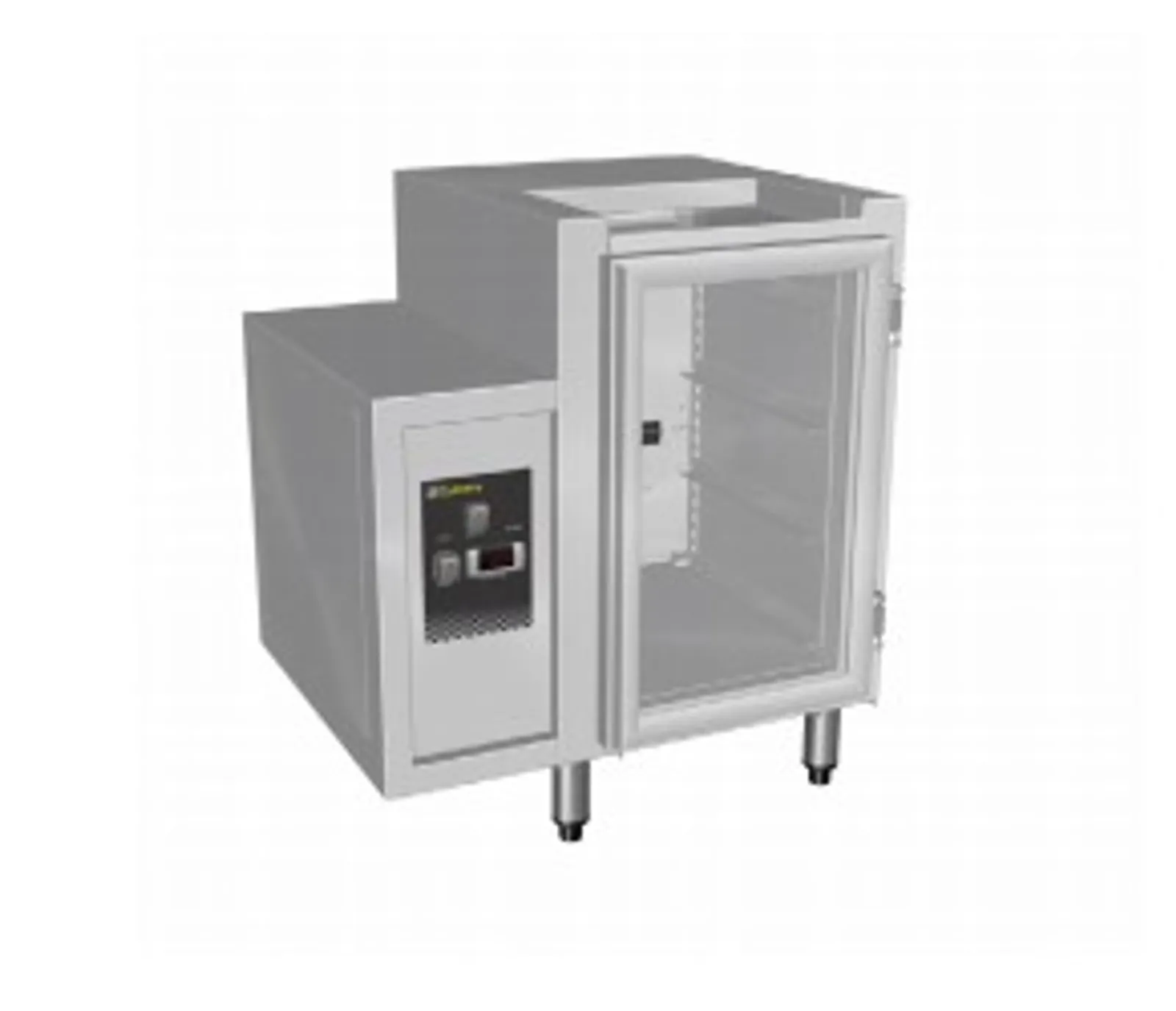 Culinaire CR.GC1.S.RCL.R Single Door Glass Chiller - Sliding Lid - Left Hand Control Box - Right  Hinged Door
