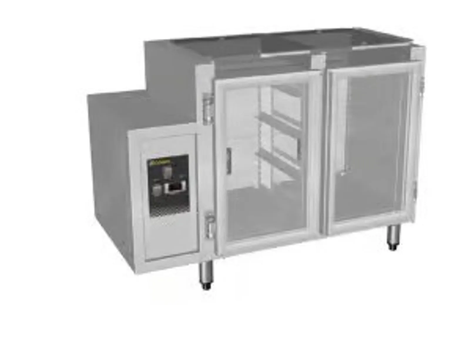 Culinaire CR.GC2.L.RCL Double Door Glass Chiller - Lift Off Lid - Left Hand Control Box