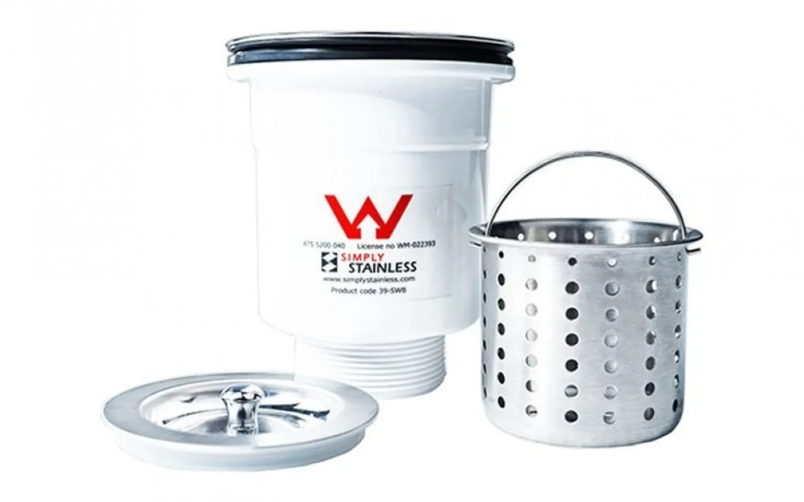 Simply Stainless SS39.SWB Sink Waste and Basket for 90mm sinks