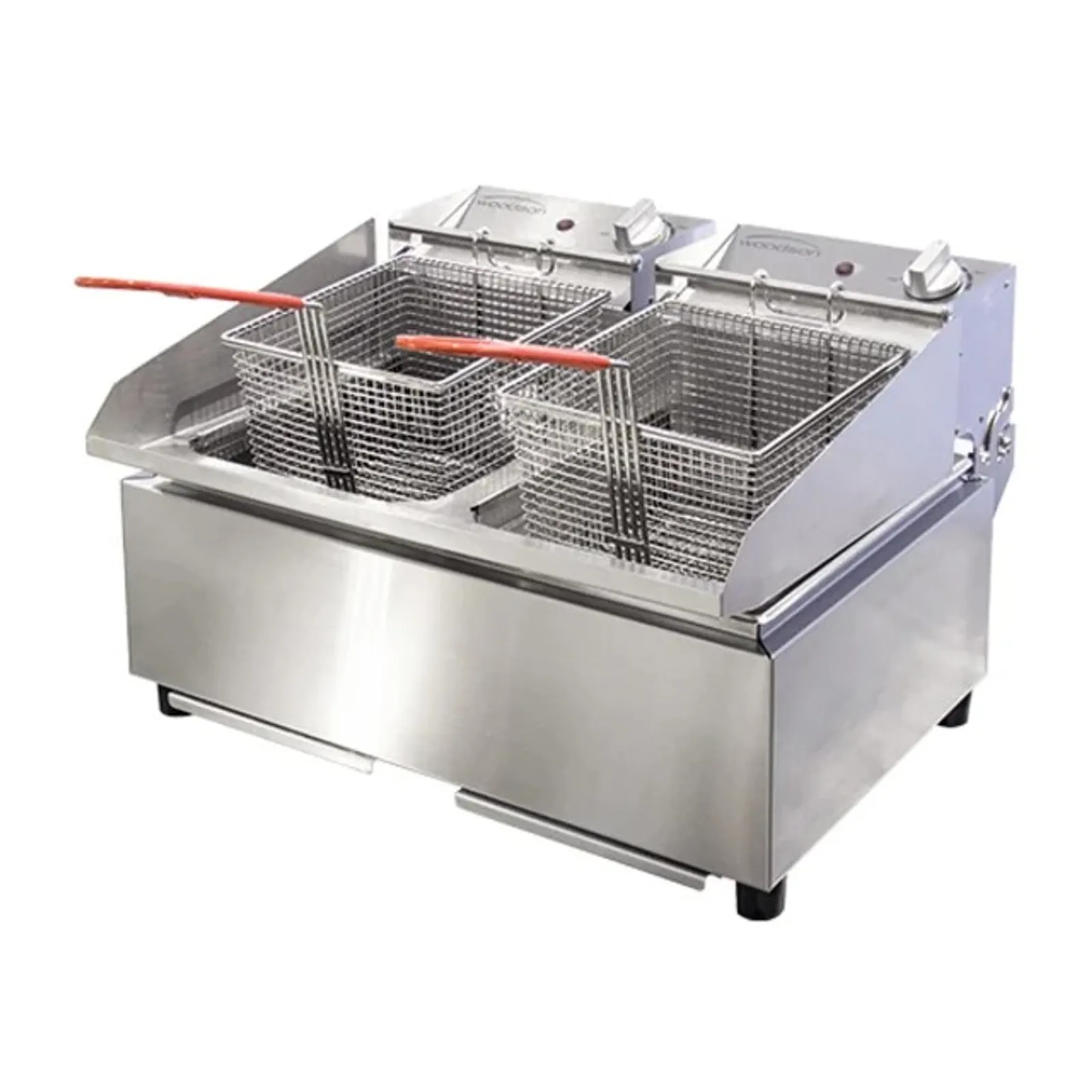 Woodson W.FRT50 - Twin Pan Countertop Fryer 2x5L