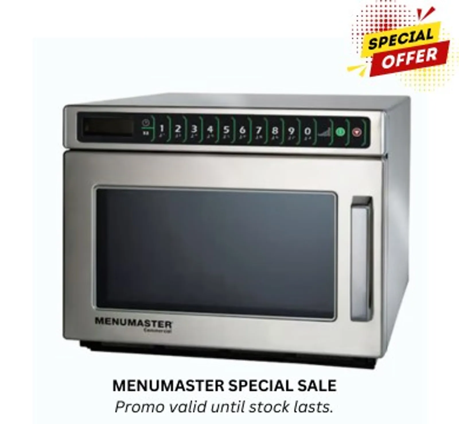 Menumaster DEC18E Heavy Duty Compact Microwave 1800 Watt 15A Plug