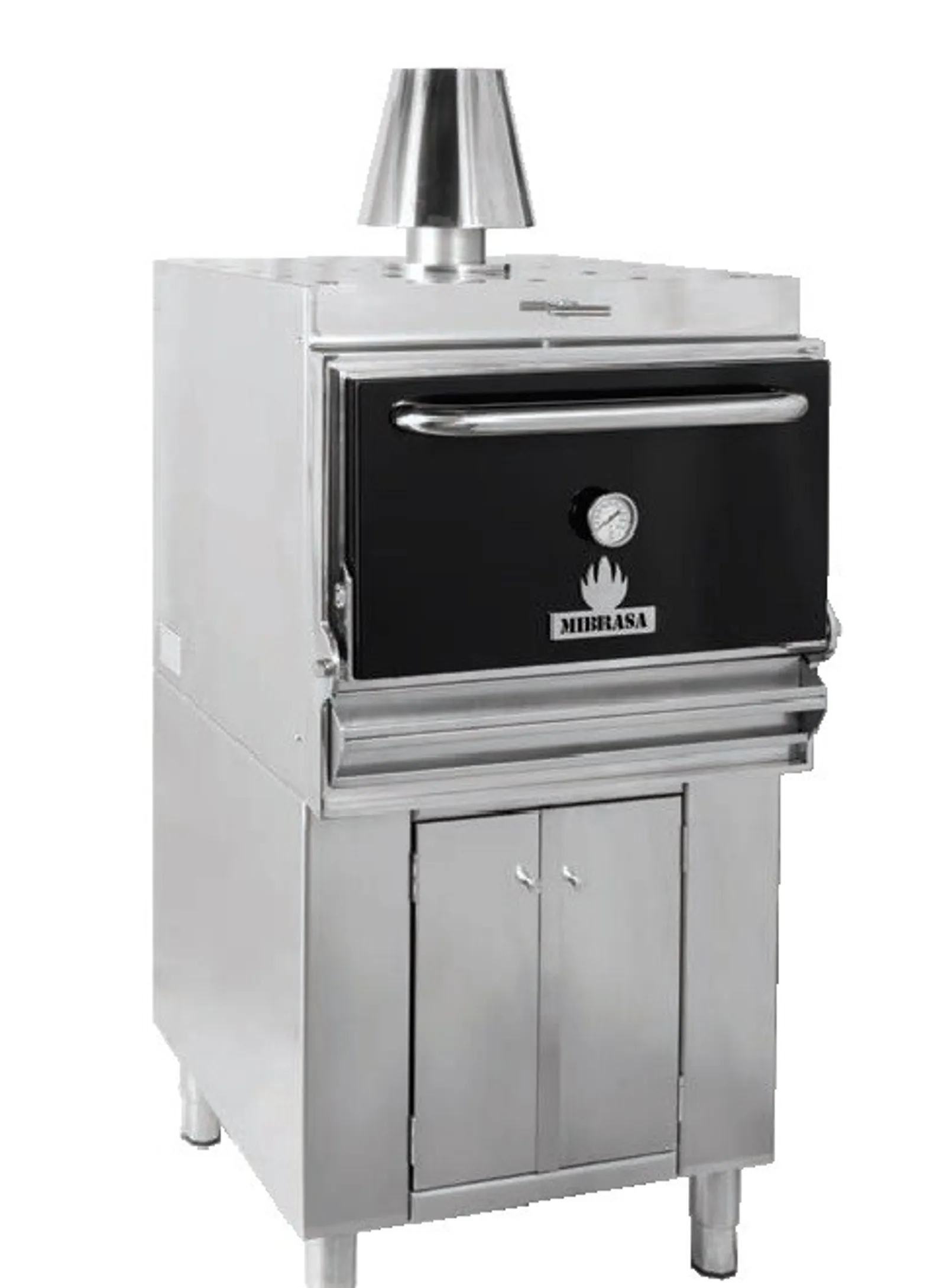 Mibrasa HMB-AB-110-BLACK Charcoal Oven Cupboard - One Grill Shelf and Standard Accessories