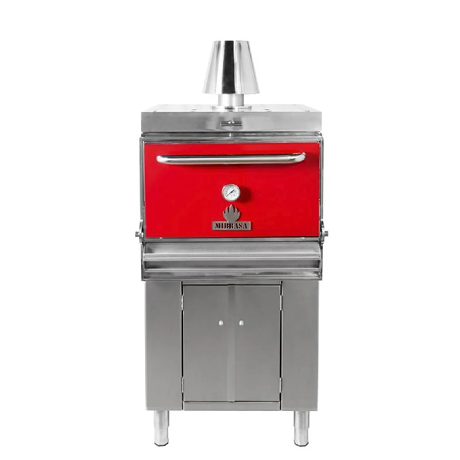Mibrasa HMB-AB-110-RED Charcoal Oven Cupboard - One Grill Shelf and Standard Accessories