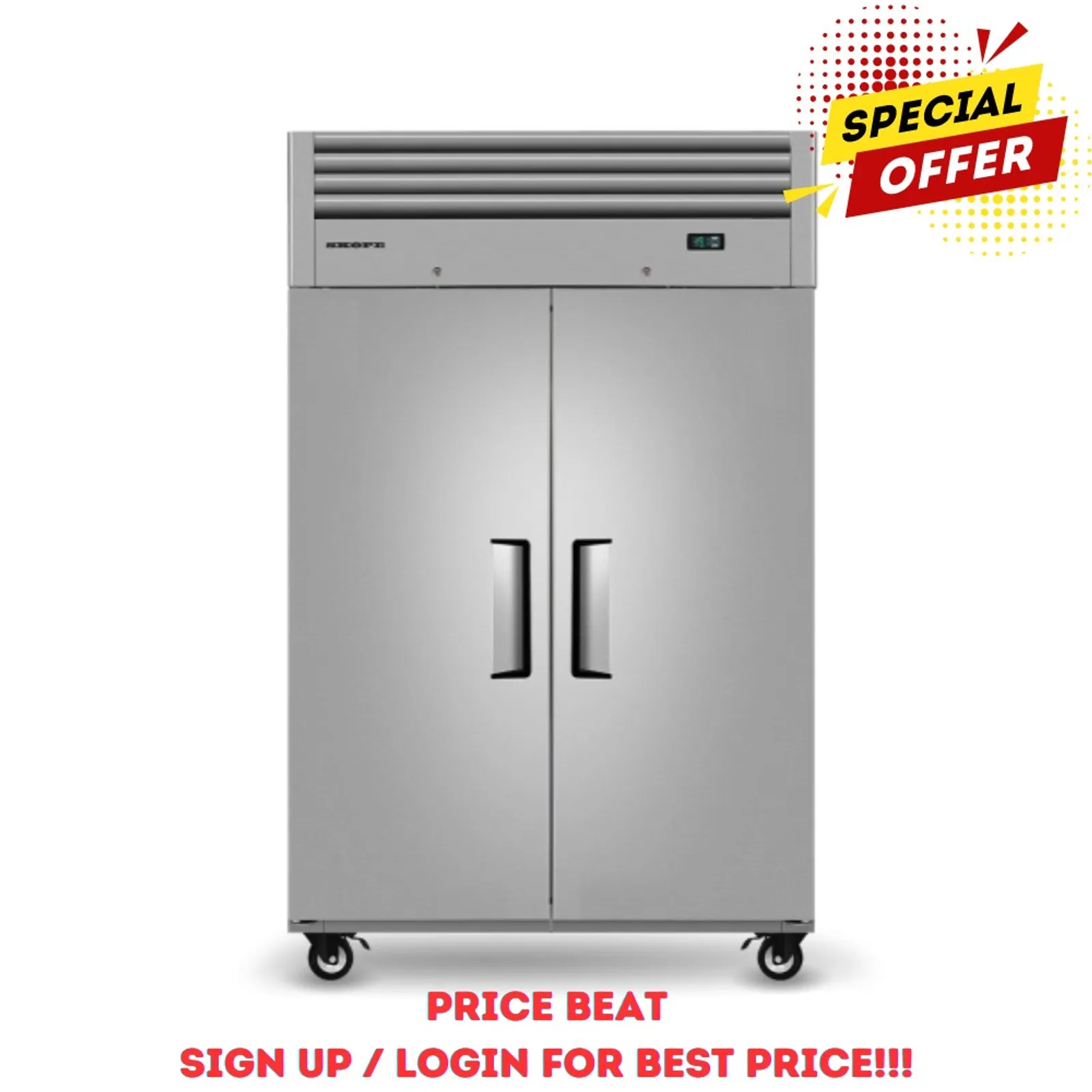 SKOPE ReFlex RF7.UPF.2.SD - 2 Solid Door Upright Freezer