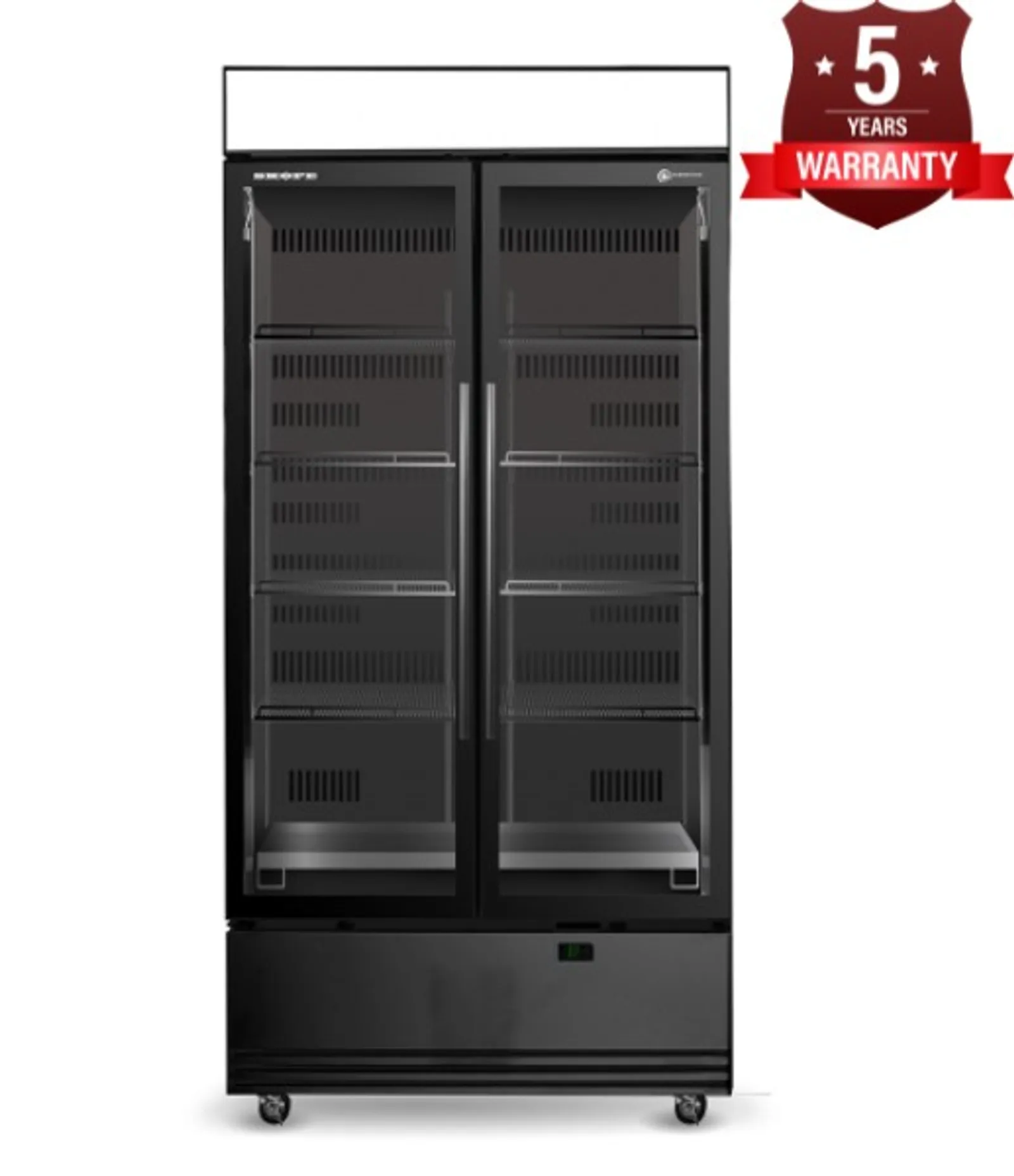 SKOPE SKB900N-AC - 2 Glass Door Display or Storage Fridge, Lit Sign