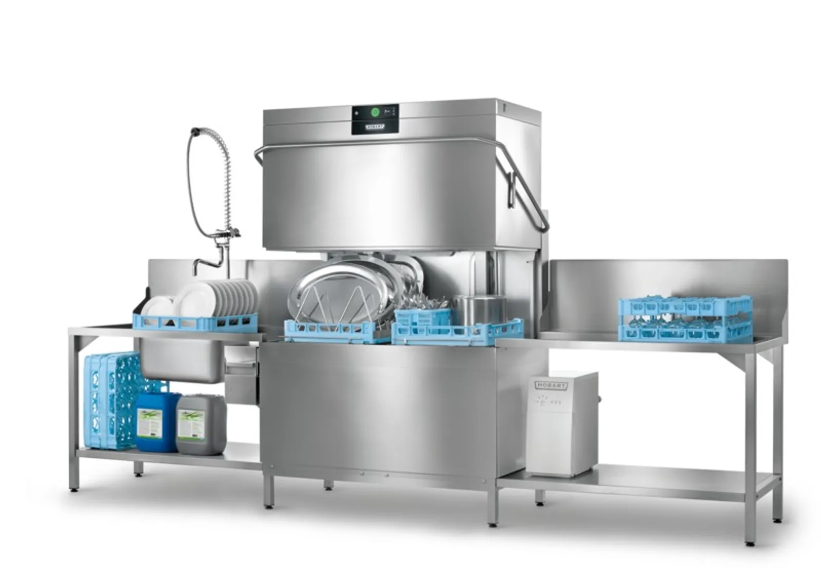 Hobart PREMAX AUPT-V Double Width Hood-Type Dishwasher with Vapostop