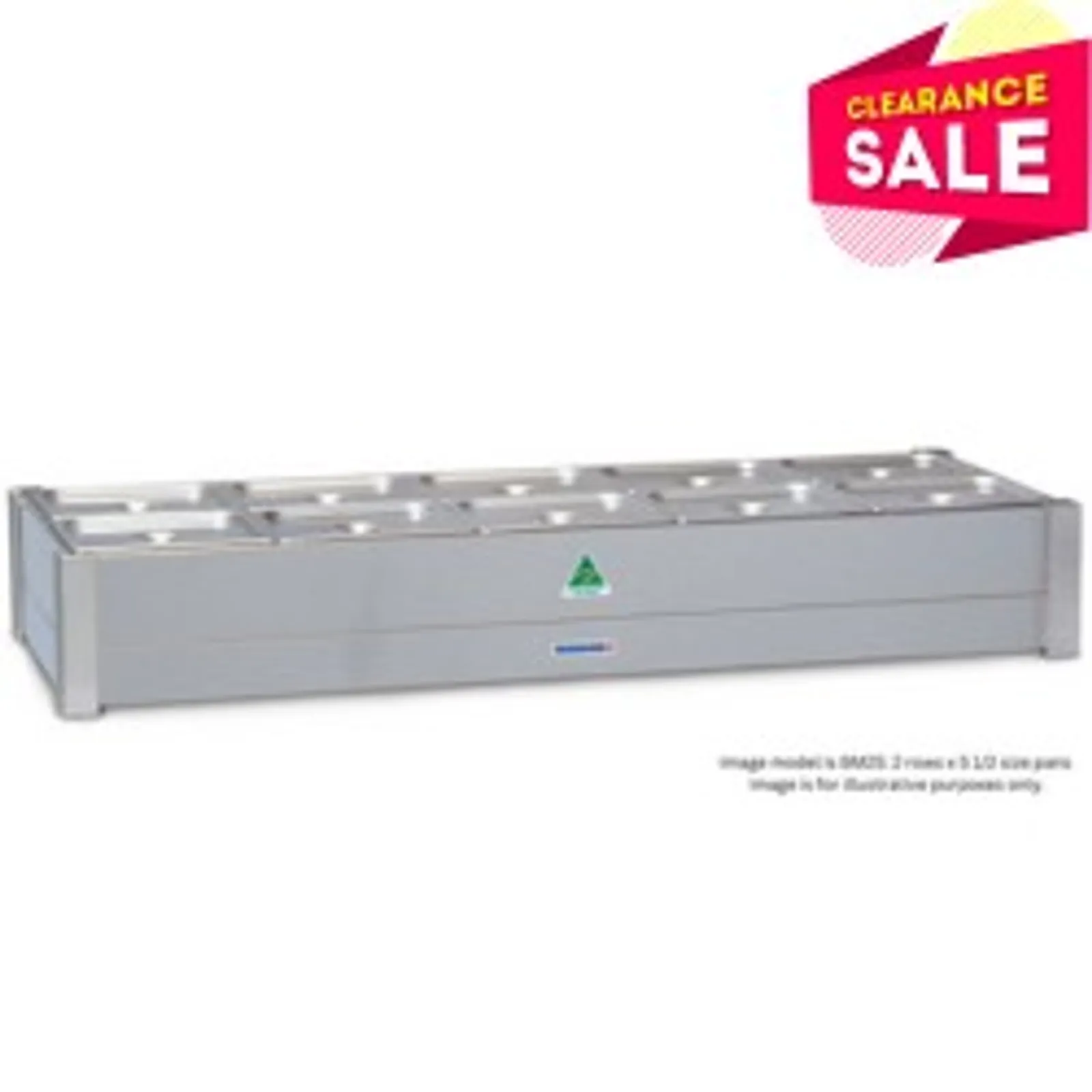 Roband BM16A - Hot Bain Marie, 1 row x 6 1/2 GN, pans & lids included