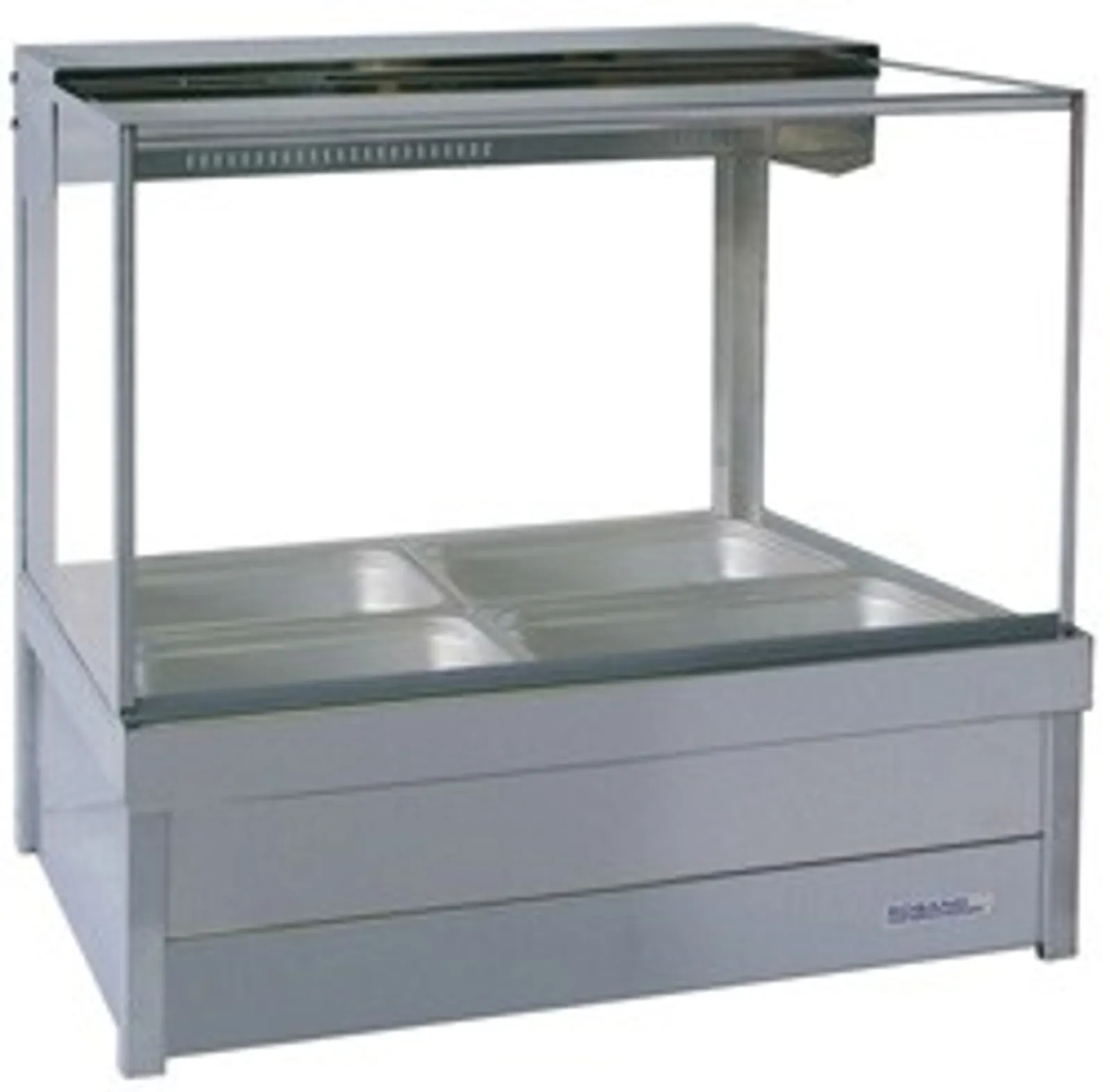 Roband S22RD Square Glass Hot Foodbar
