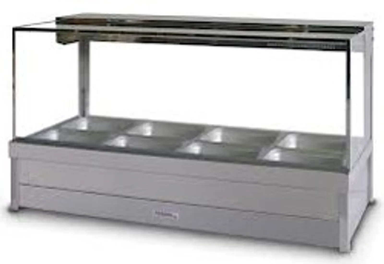 Roband S24RD Square Glass Hot Foodbar