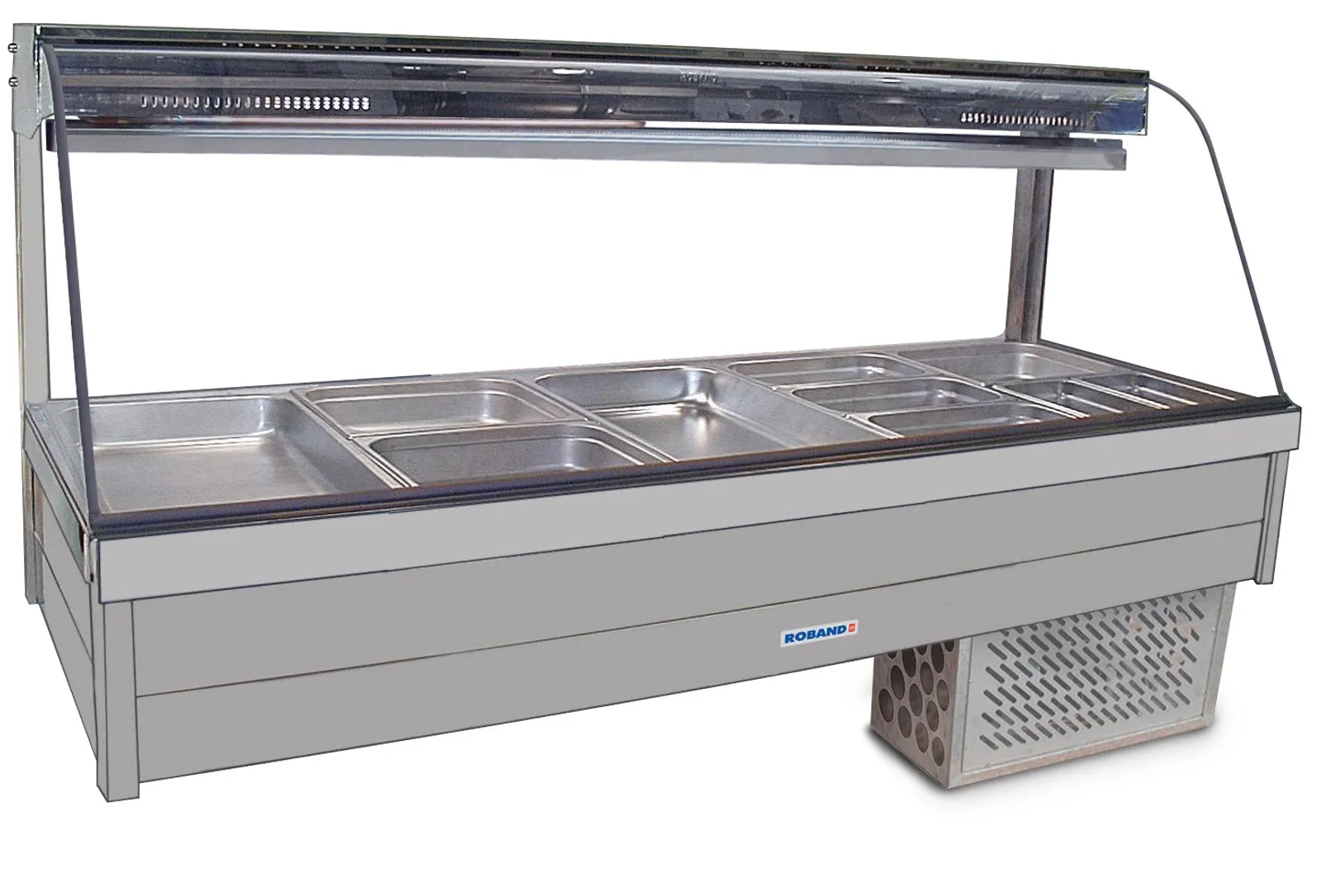 Roband CRX25RD Curved Glass Refrigerated Foodbar