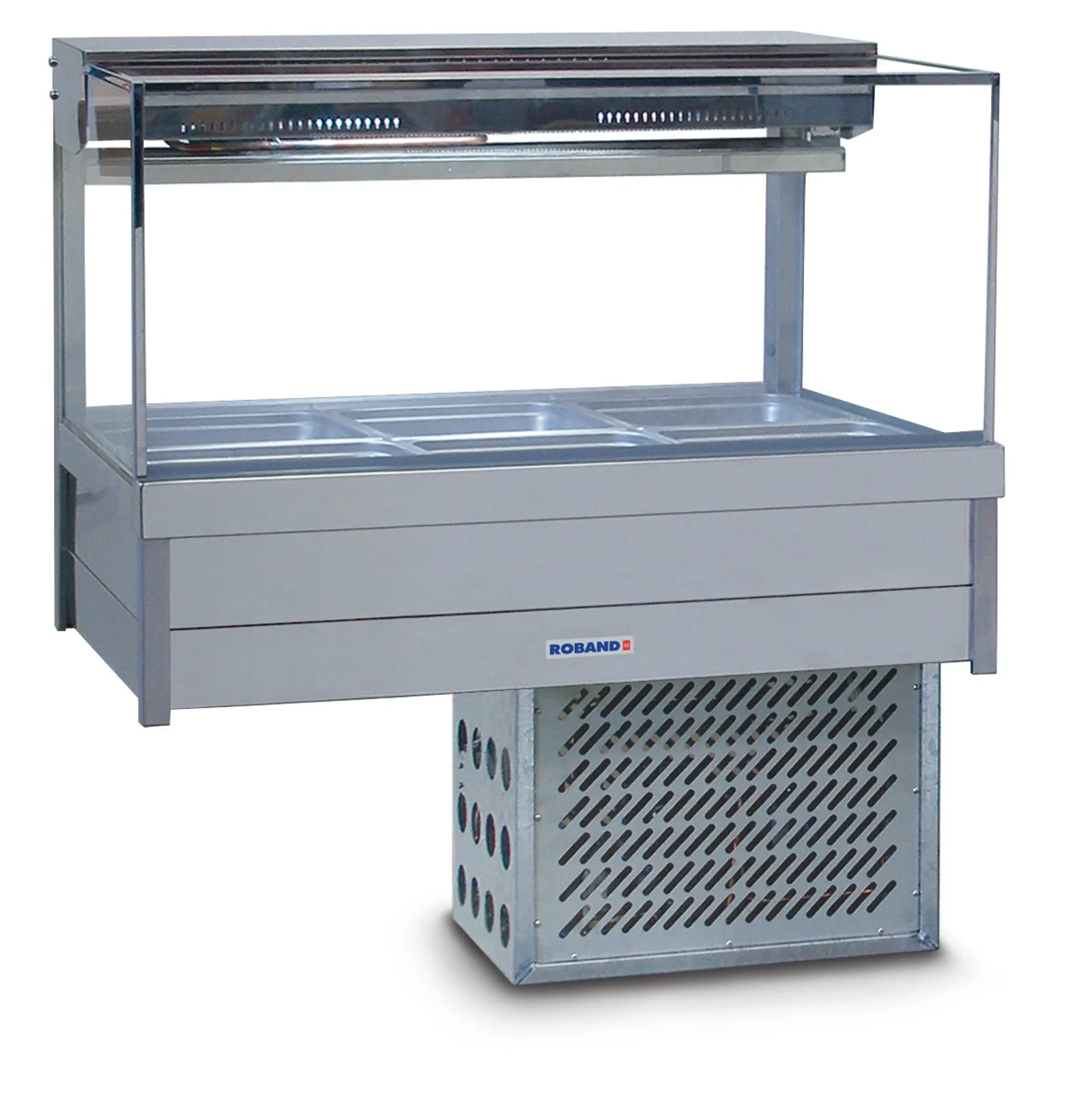 Roband SRX23RD Square Glass Refrigerated Foodbar