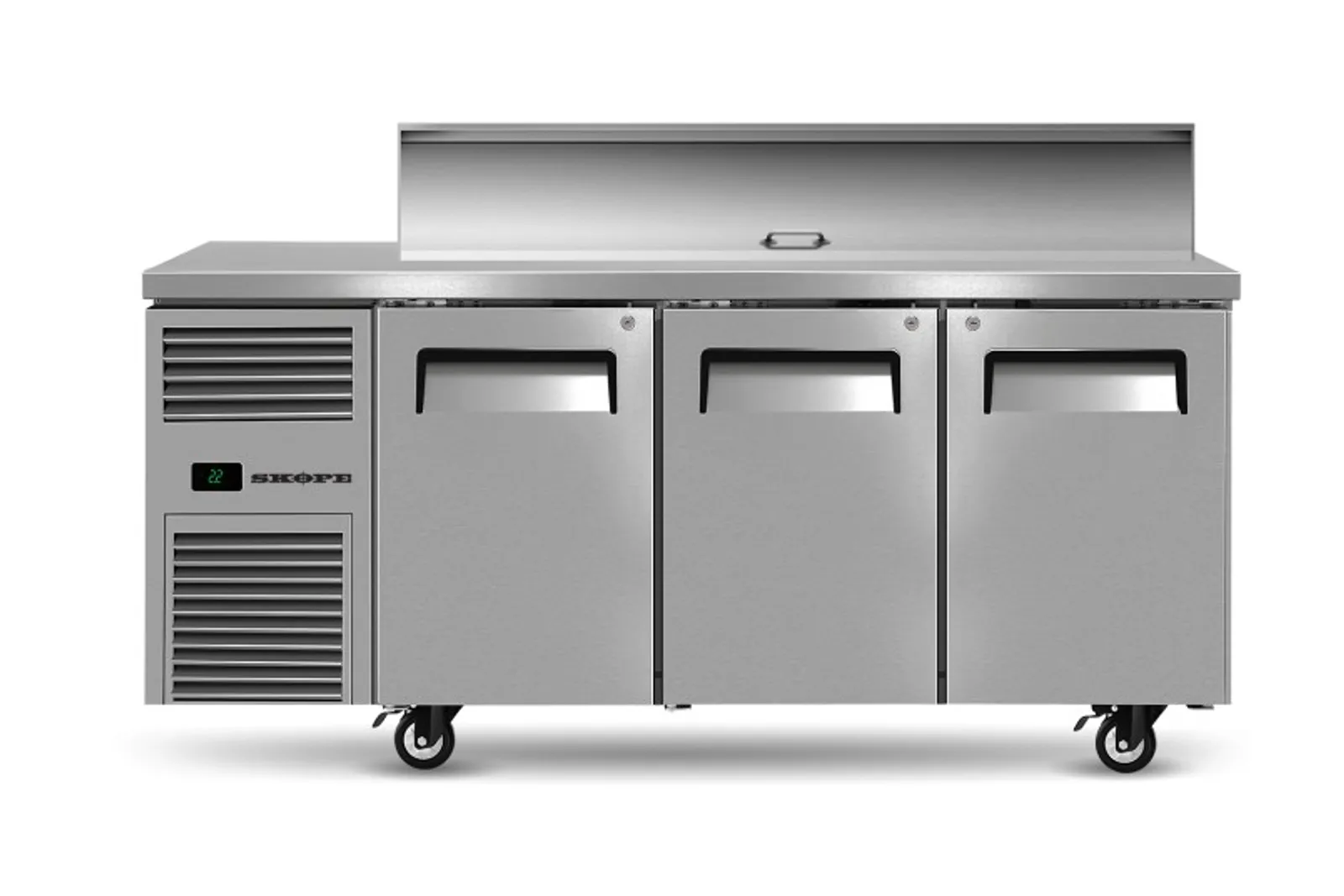 Skope ReFlex RF7.PPS.3.SD - 3 Solid Door GN Compatible Salad Preparation Fridge