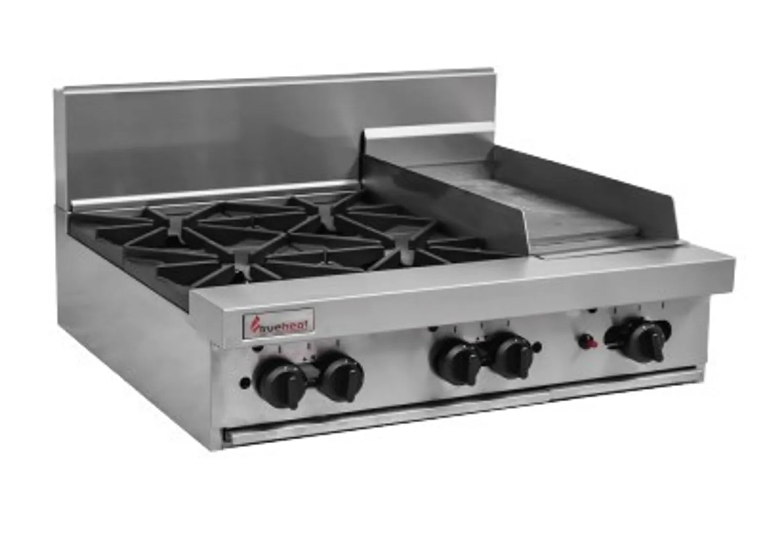 Trueheat RCT9-4-3G RC Series - 900mm Top with 4 Burners & 300mm Griddle
