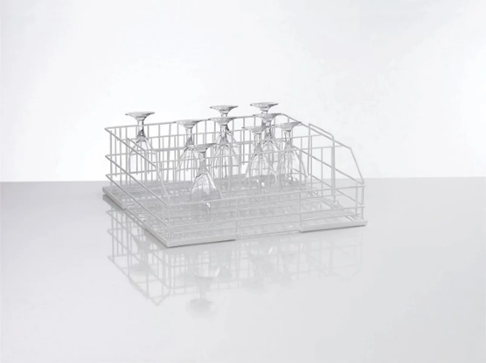 Winterhalter 85000449 500x500 Square Glass Washing Basket 4 Row Rack