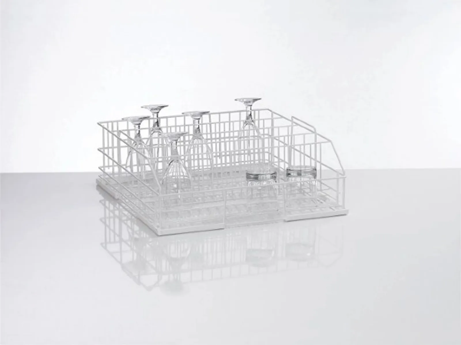 Winterhalter 85000436 500x500 Square Glass Washing Basket 5 Row Rack