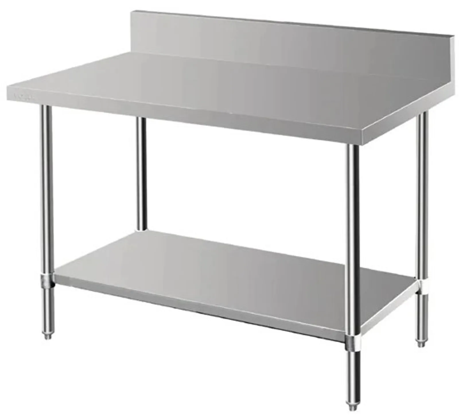 Vogue DA340 Premium Stainless Steel Table with Splashback