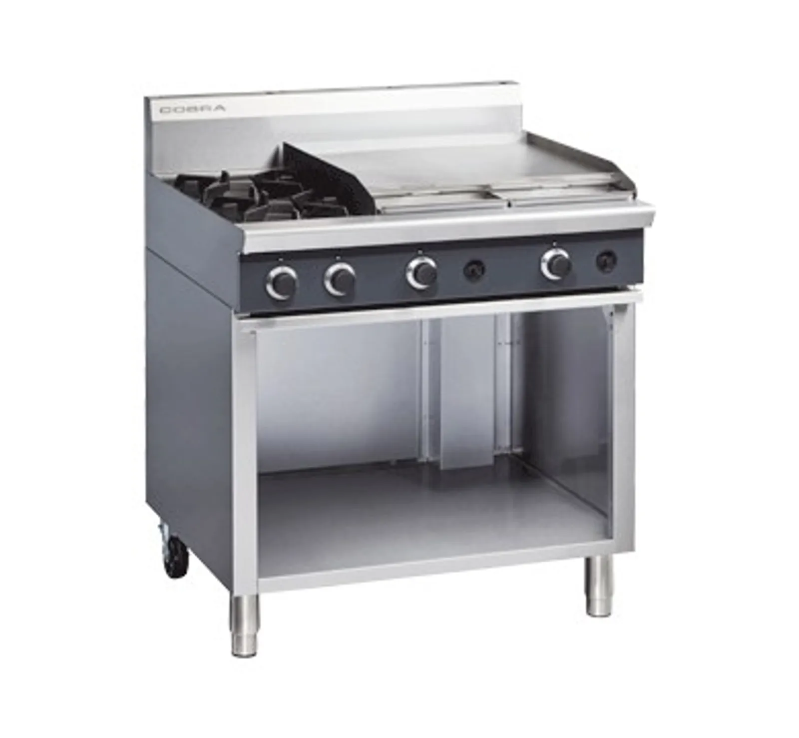 Cobra C9B - 900mm Two Burner / Griddle Gas Cooktop