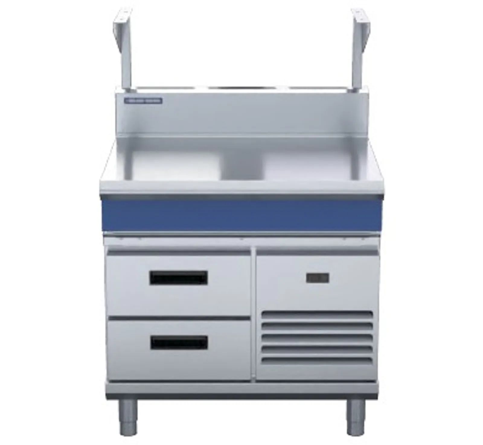 Blue Seal Evolution Series B90S-RB - 900mm Bench Top With Salamander Support Refrigerated Base