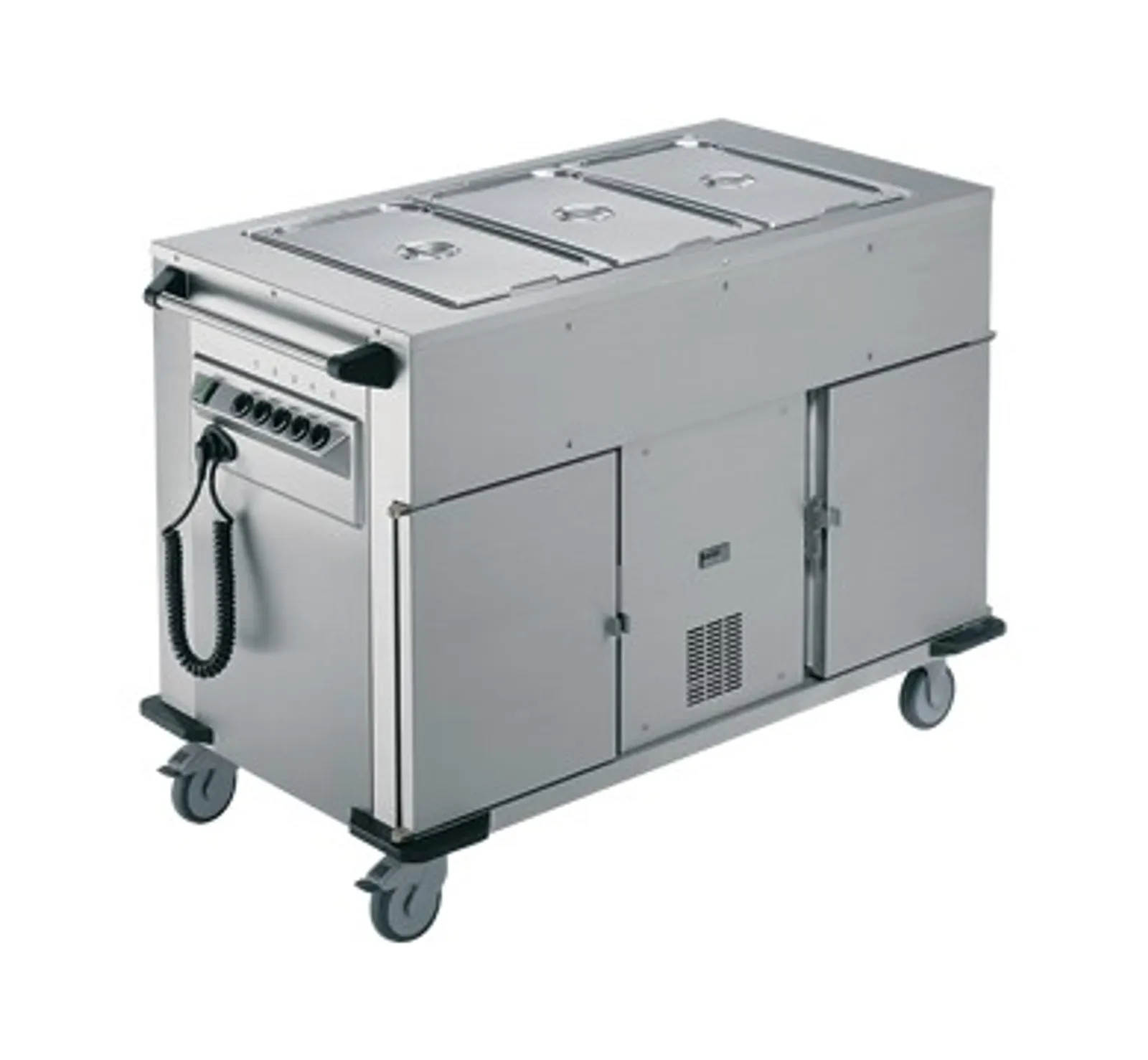 Rieber NORM-III-1-1K - Bain Marie Top 1 x Heated Cabinet 1 x Refrigerated Cabinet Mobile Food Transport Trolley