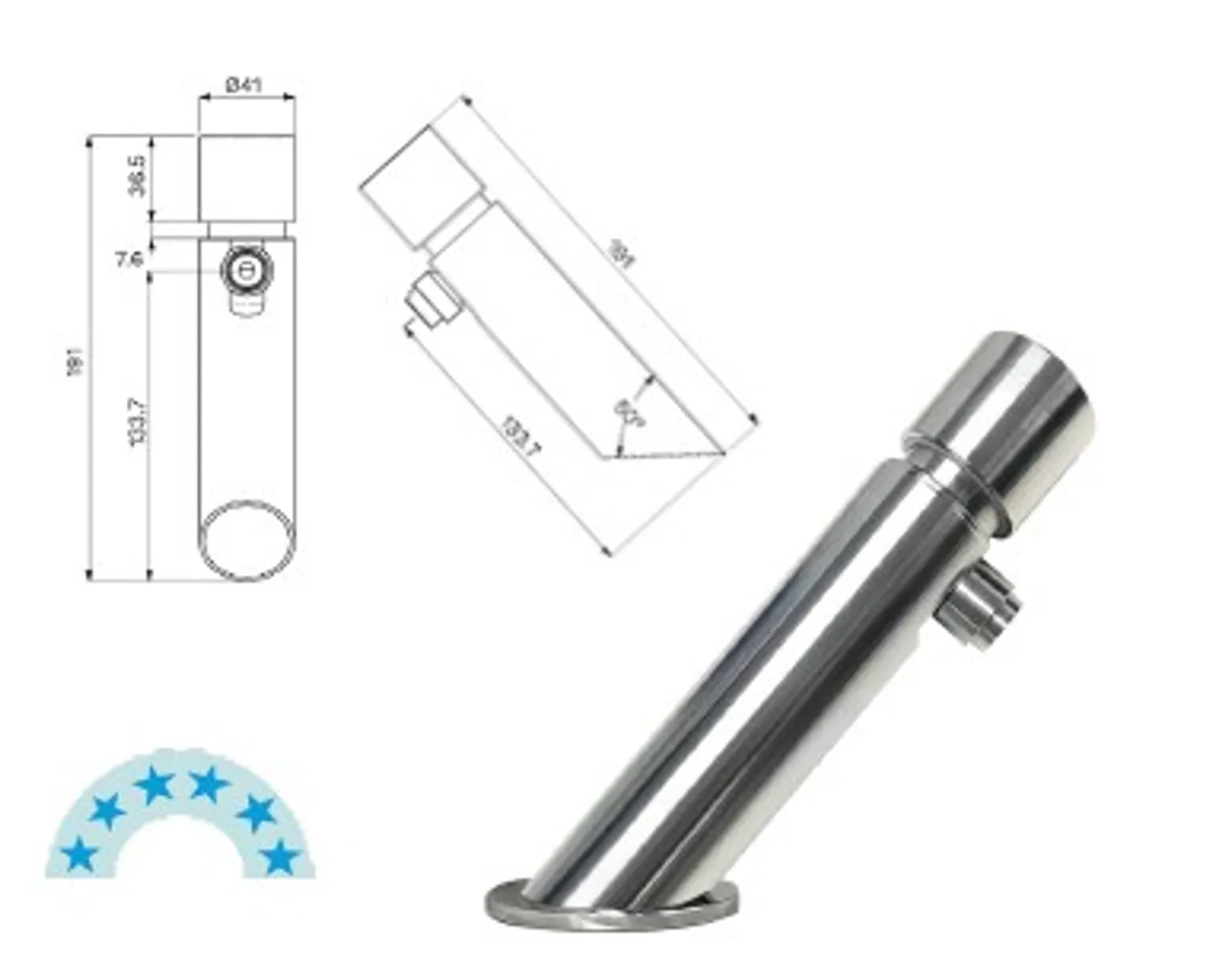 Jetstream JET7500D Push Button Time Flow Tap