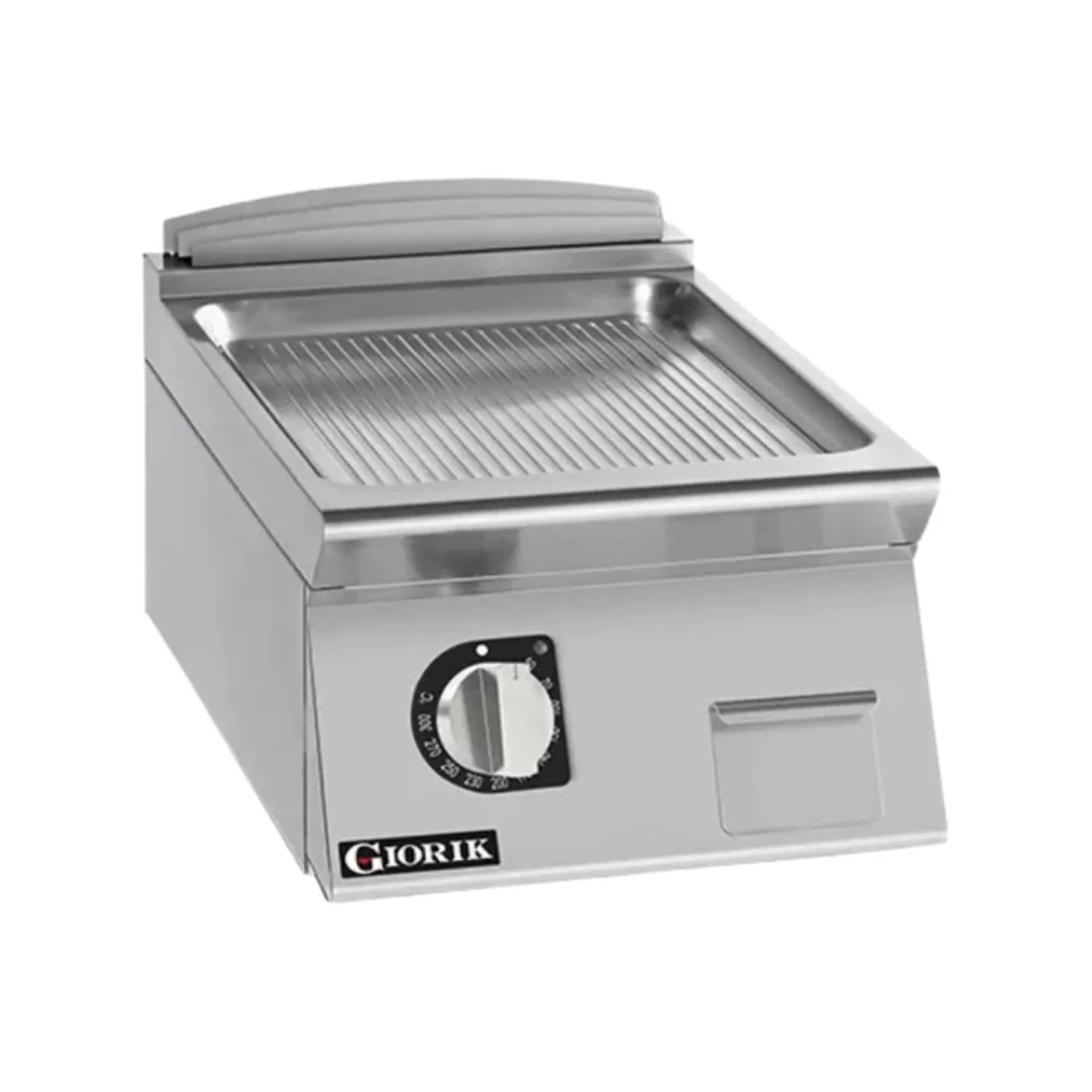 Giorik FRE72TCRXT 700 Series - Electric Frytop - 400mm Ribbed Satin Chrome Plate