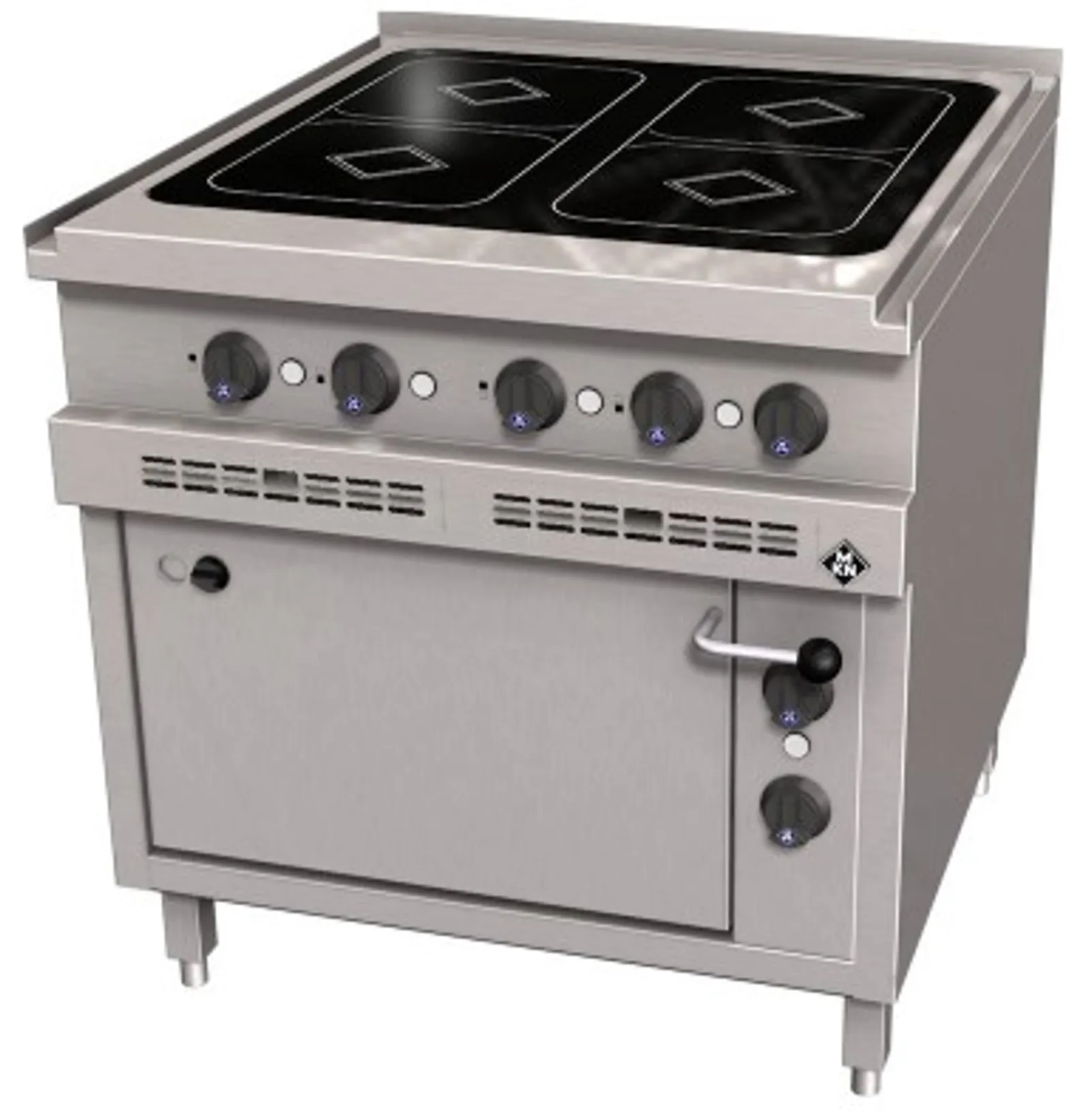 MKN 2023114 - Electric Induction Range 4-Zone & Electric Oven Optima 850