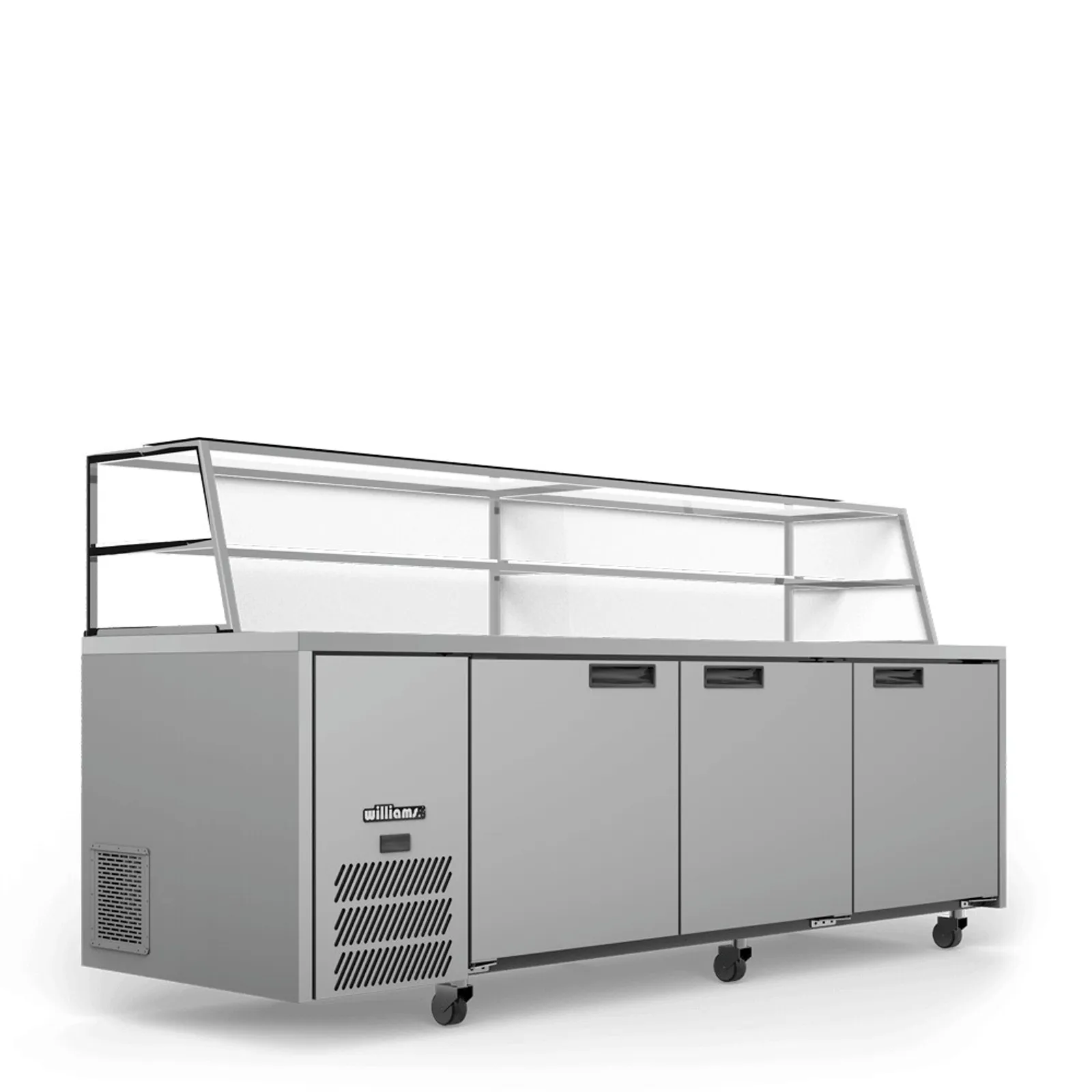 Williams HJ3SCBASS Jade SC - 3 Door Sandwich Prep Counter, Stainless Steel