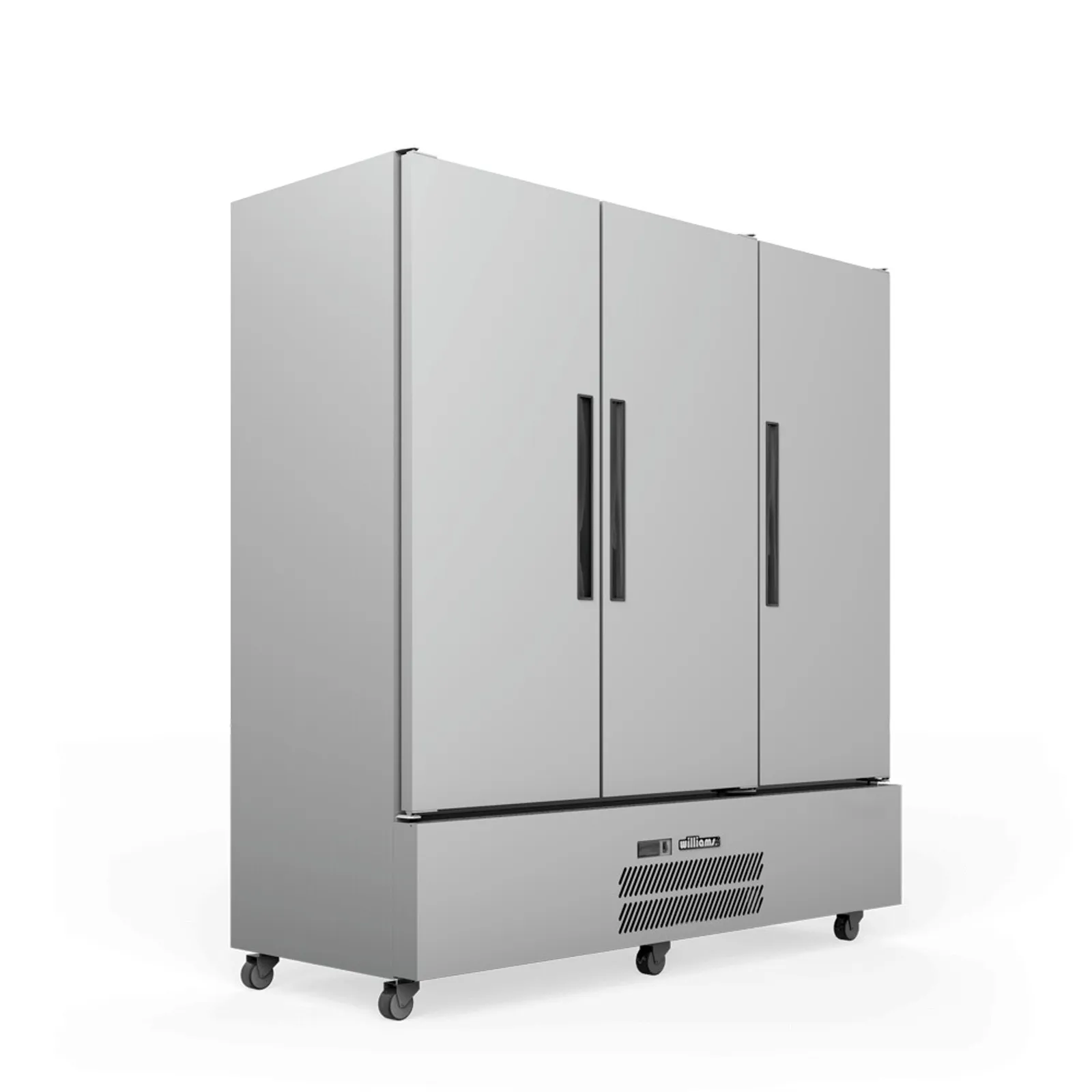 Williams HQS3SS Quartz Star - 3 Solid Door Upright Fridge, Stainless Steel