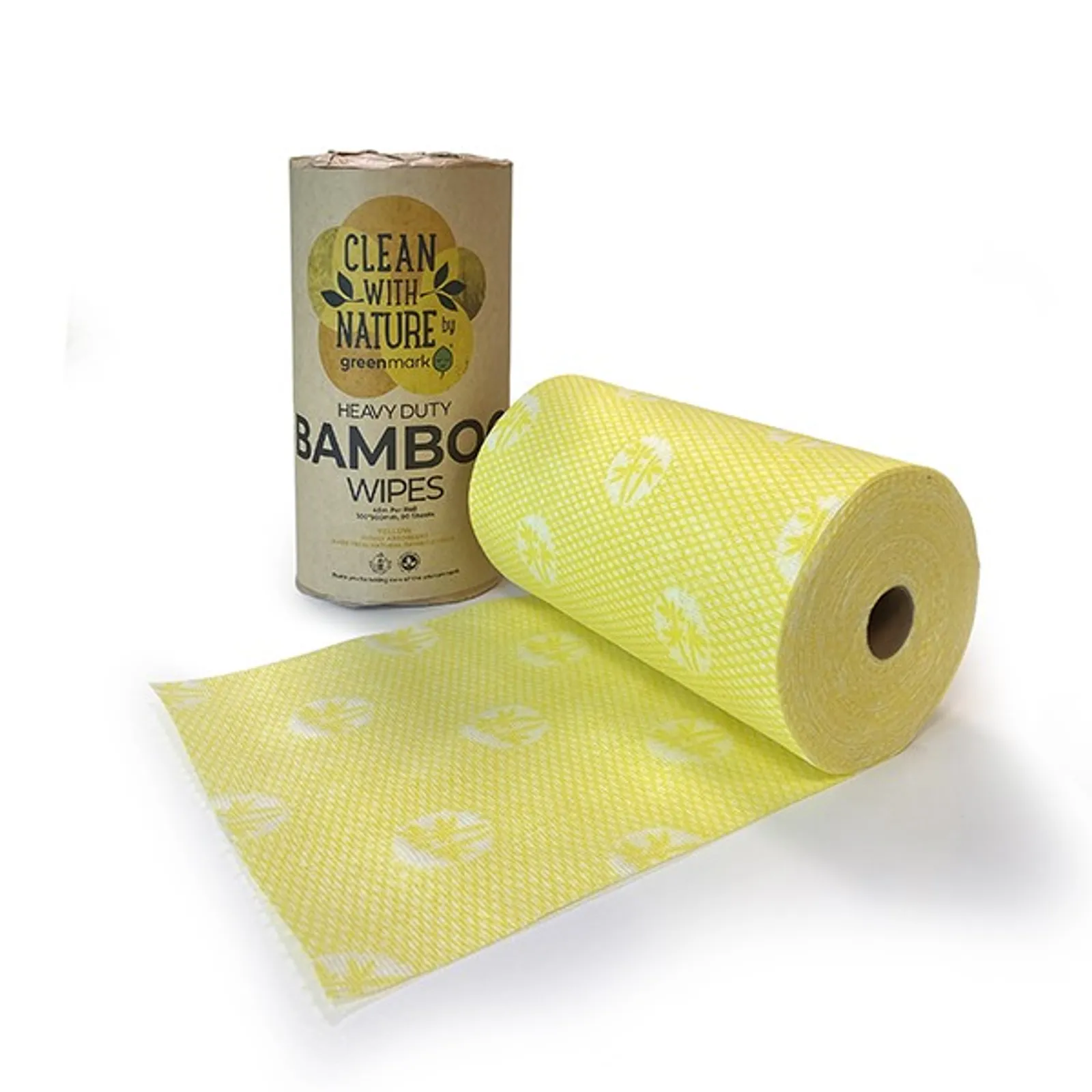 PAC Trading BWYE - Heavy Duty Bamboo Wipes Yellow 6 rolls/ctn