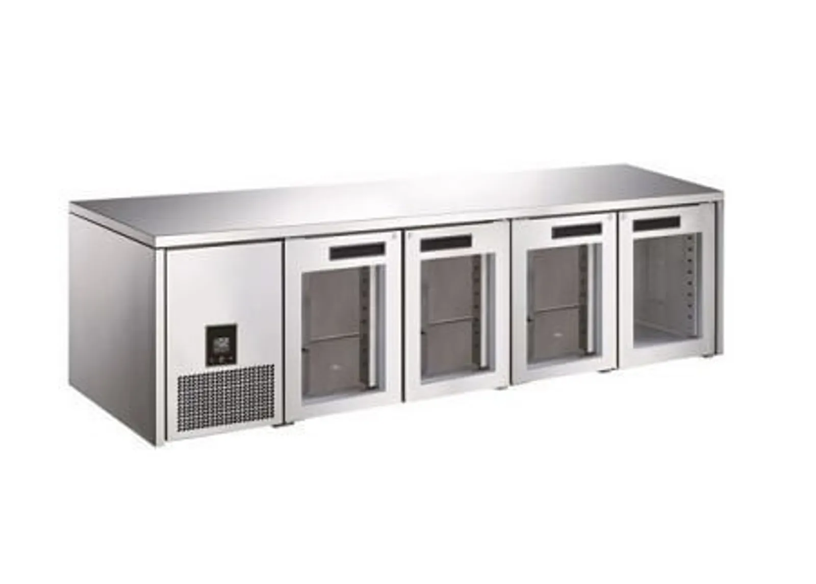 Glacian BCG62350 - 4 Door Slimline Glass Fridge