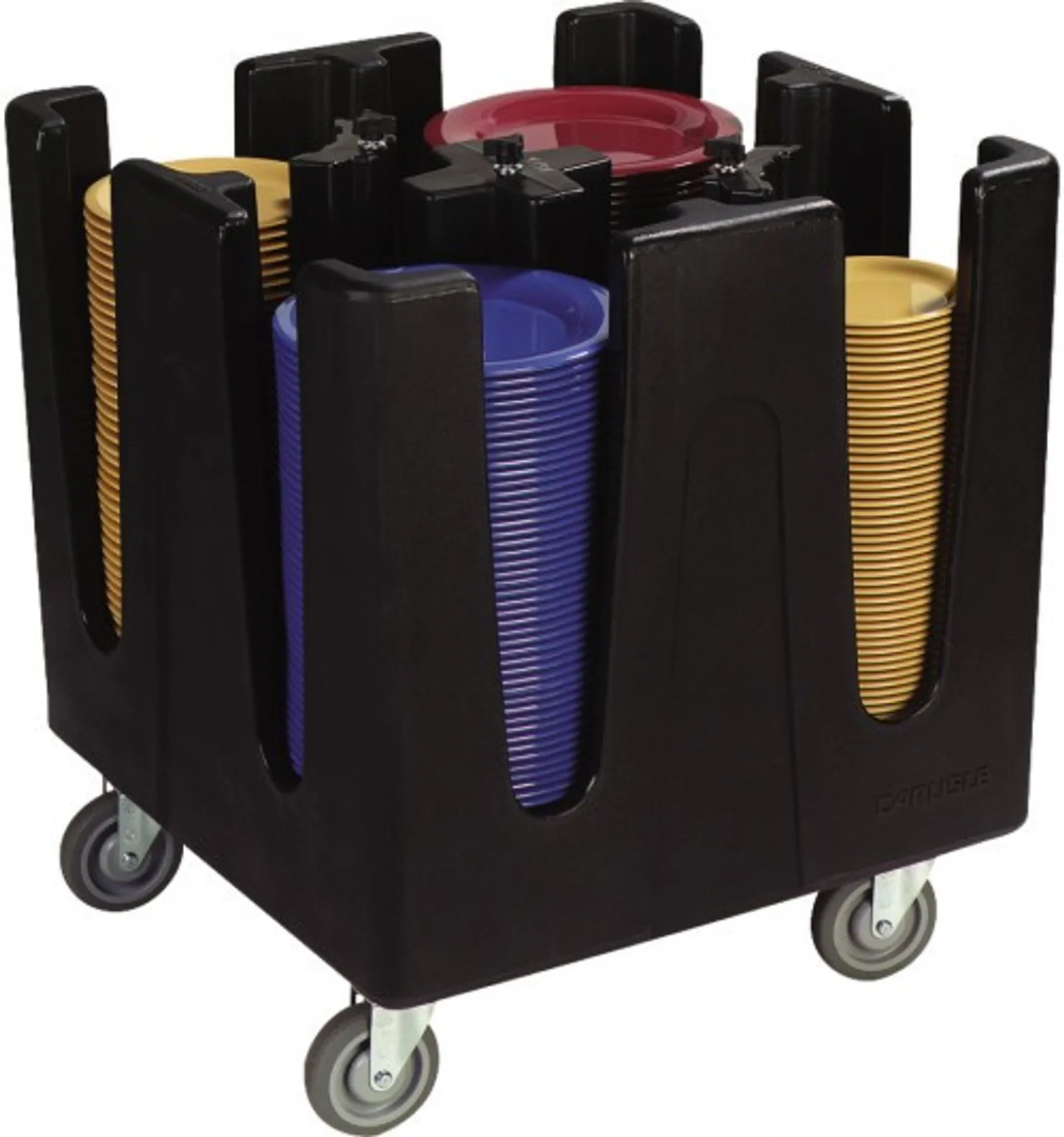 Carlisle ADS403 - Optimizer Adjustable Small Dish Dolly with 4 Dividers