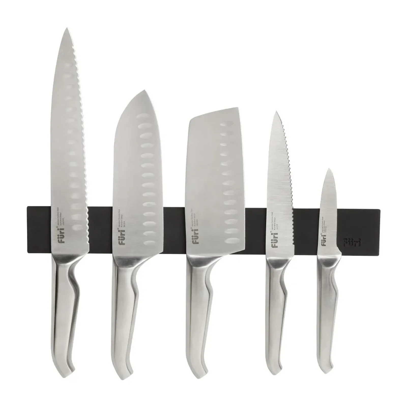 Furi FZ527 - Pro Knives & Magnetic Wall Rack Set 7 Piece