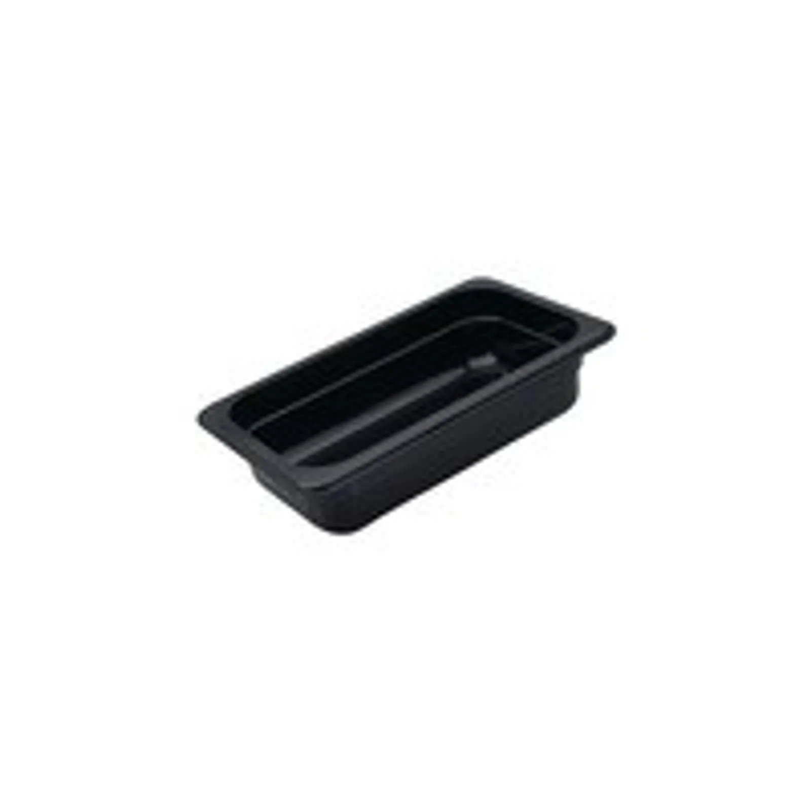 Caterrax 850404 - Black Polycarbonate Food Pan 1/4 Size 100mm