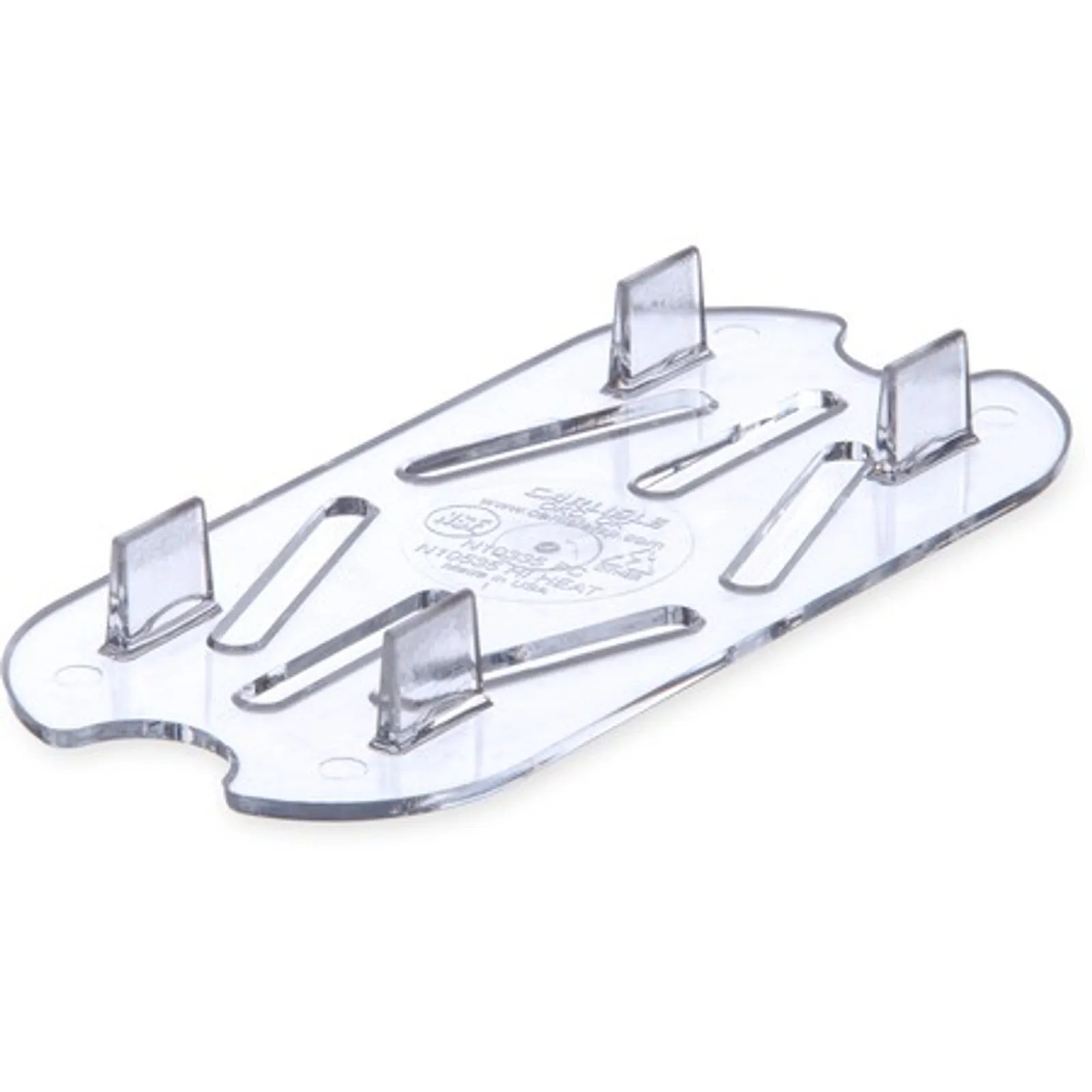 Carlisle 1033507 - StorPlus Polycarbonate Food Pan Drain Grate 1/9 Size, 16mm Deep - Clear