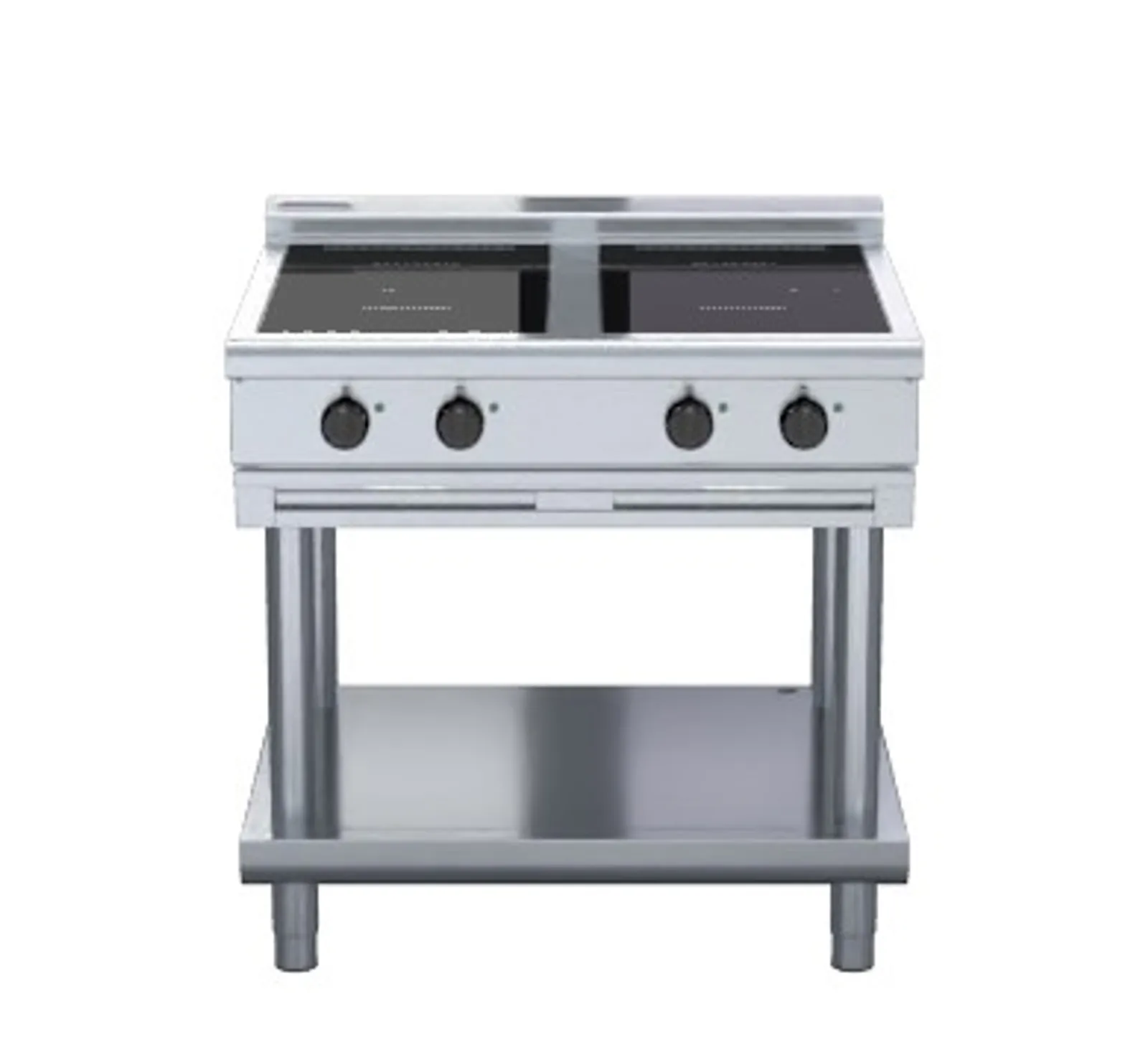 Waldorf 800 INL8400R5-LS - 900mm Electric Induction Cooktop Low Back - Leg Stand