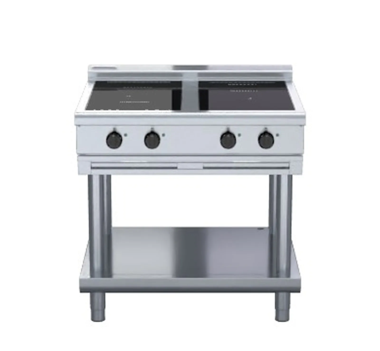 Waldorf 800 INL8400R3F-LS - 900mm Electric Induction Cooktop Low Back - Leg Stand