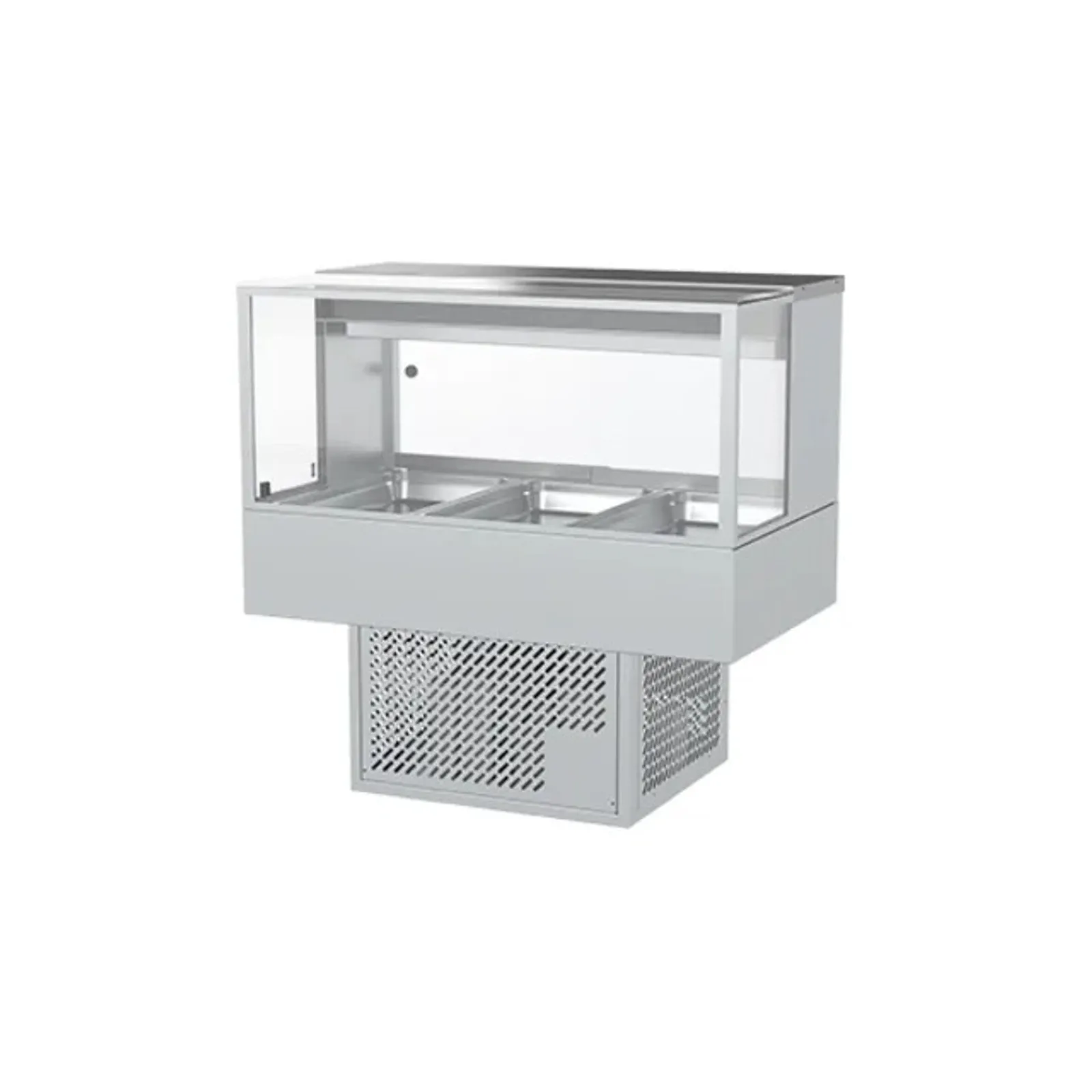 Woodson WR.CFSQ23 - 3 Module Square Cold Food Display