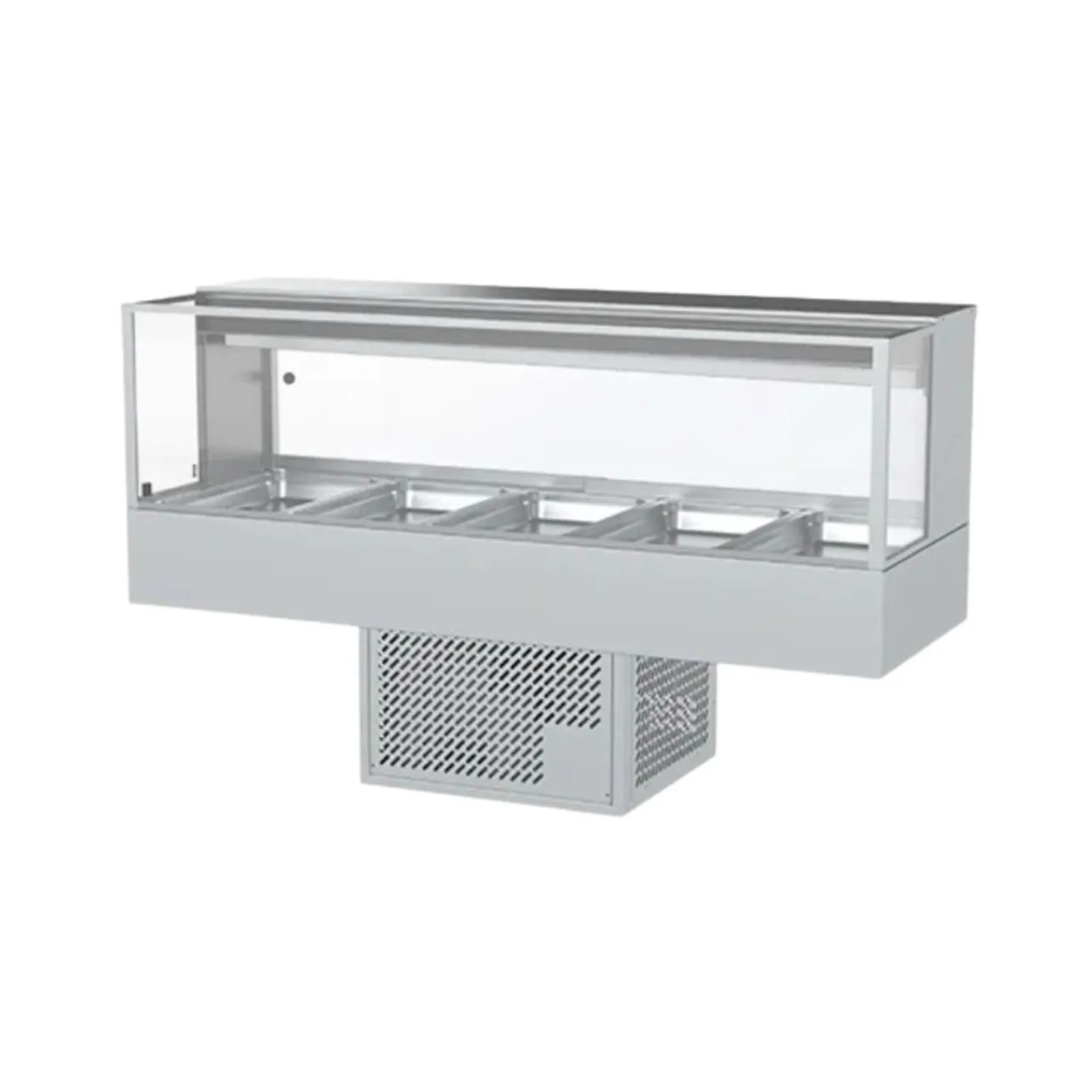 Woodson WR.CFSQ25 - 5 Module Square Cold Food Display