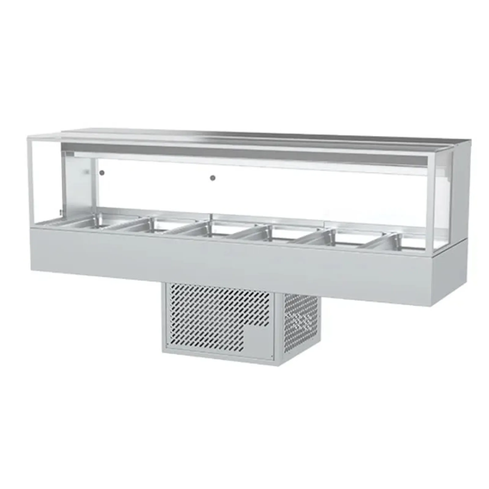 Woodson WR.CFSQ26 - 6 Module Square Cold Food Display
