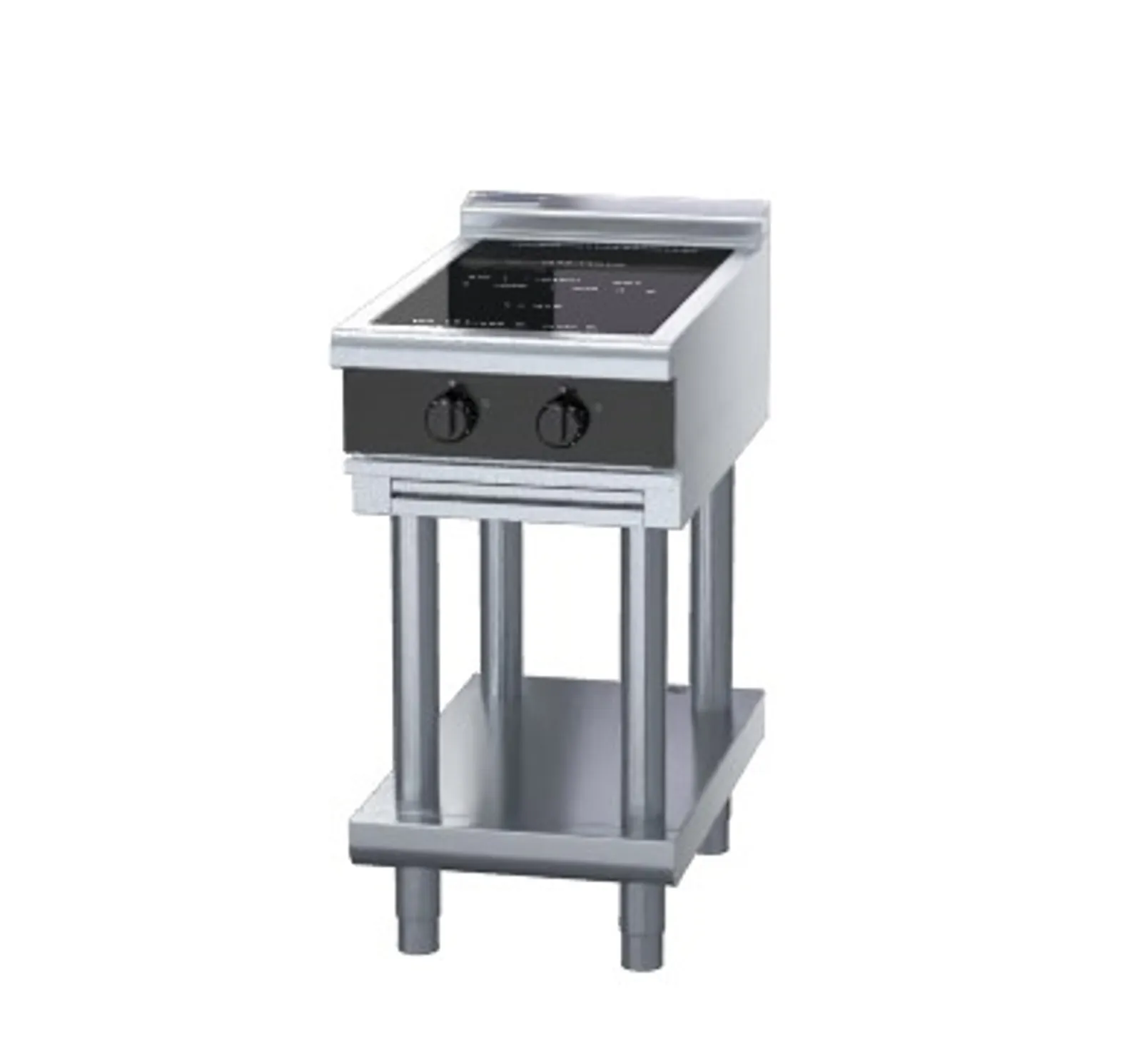 Waldorf Bold INLB8200R3-LS - 450mm Electric Induction Cooktop Low Back - Leg Stand