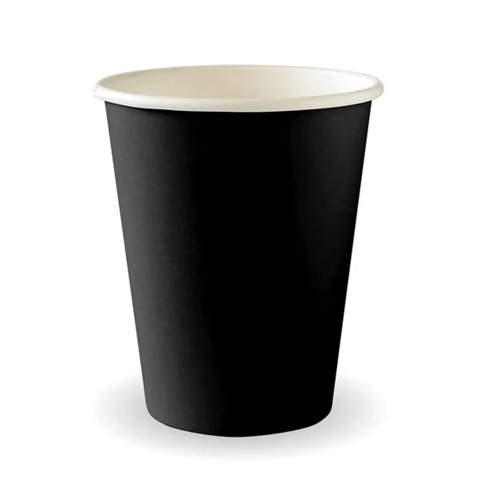 BioPak BC-8B - 280ml Black Single Wall Hot Cup