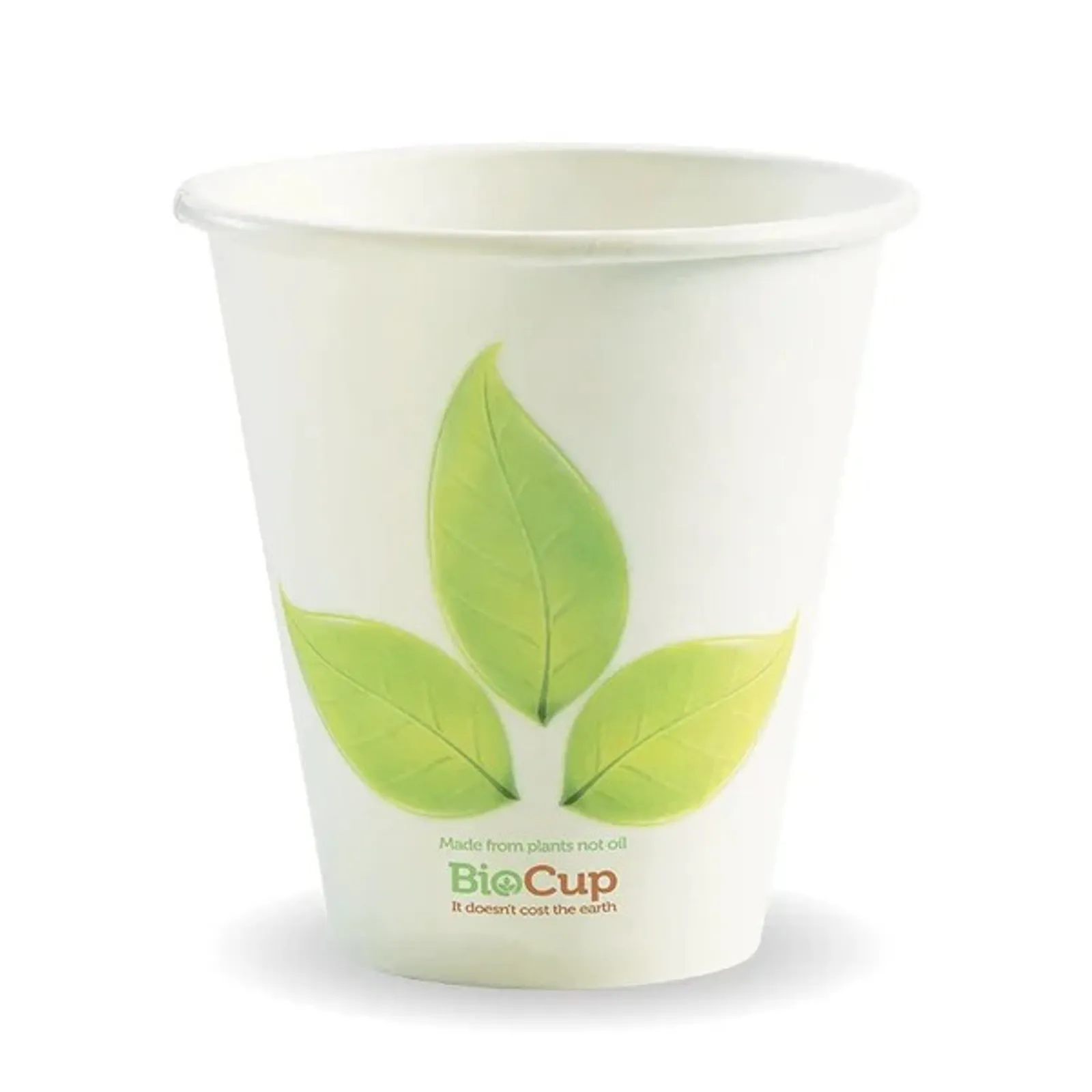 BioPak BC-8(90) - 280ml / 8oz Leaf Single Wall Hot Cup
