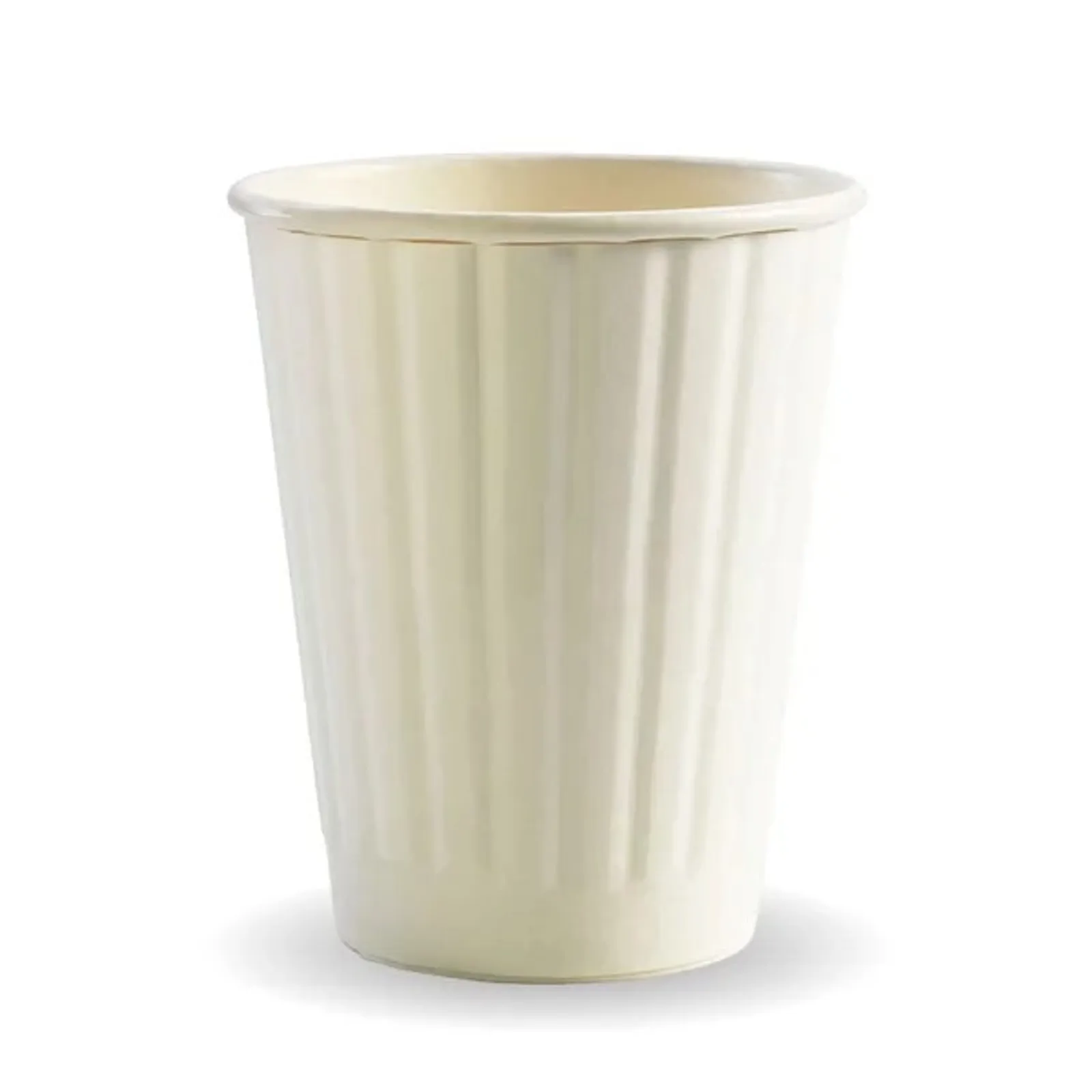 BioPak BC-8DWW - 255ml / 8oz White Double Wall Hot Cup