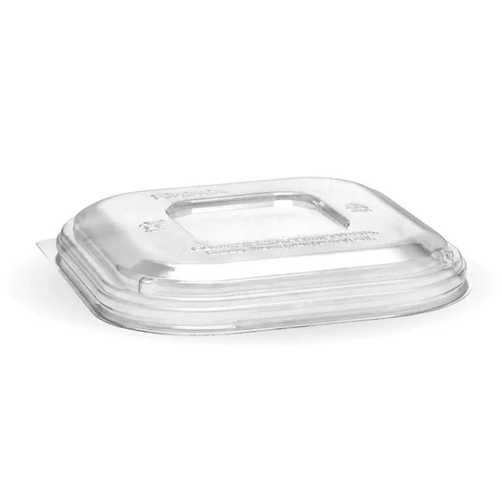 BioPak B-SLBL-PLA(D) - 280-630ml Clear PLA Takeaway Lid