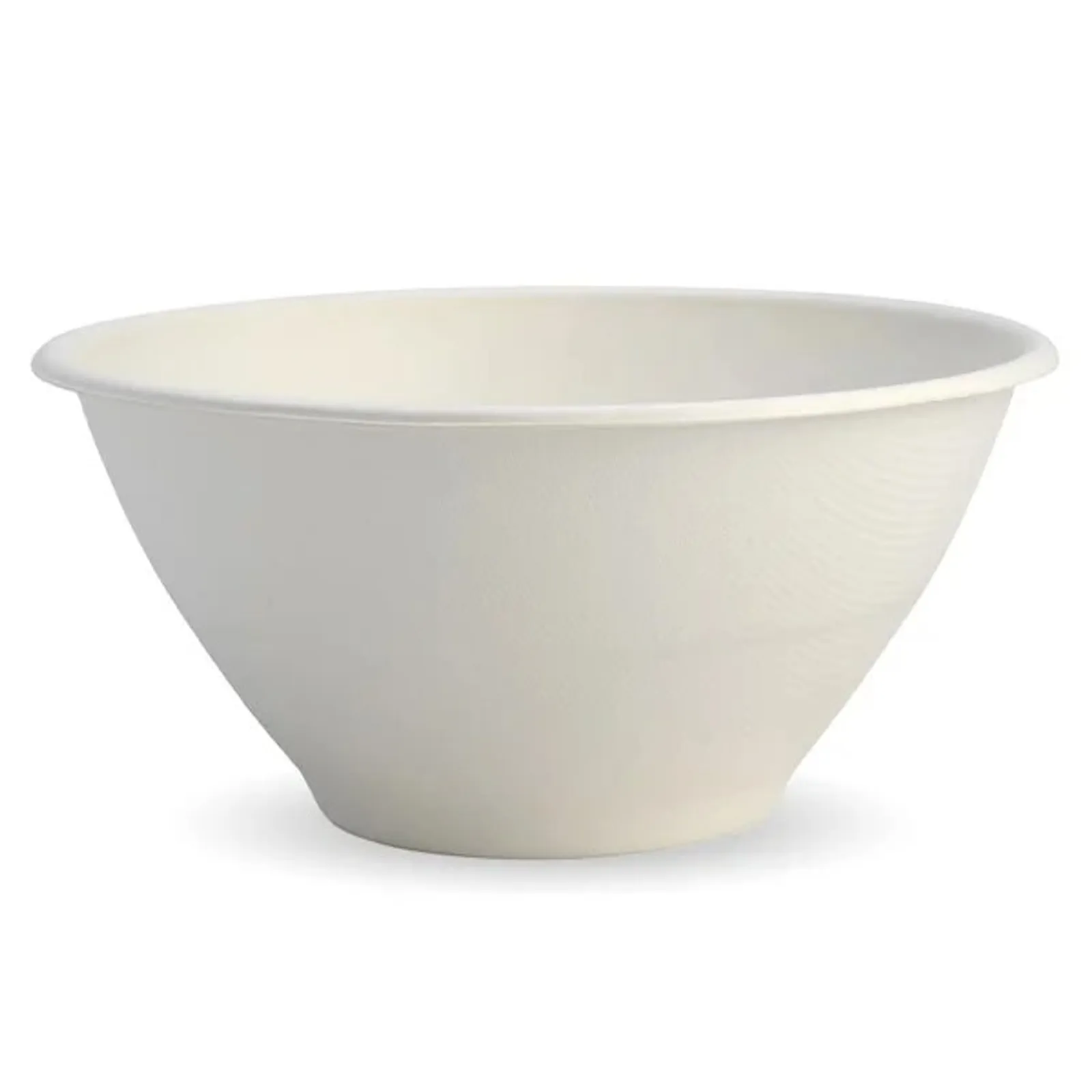 BioPak B-BL-48 - 1,420ml / 48oz White Plant Fibre BioBowl