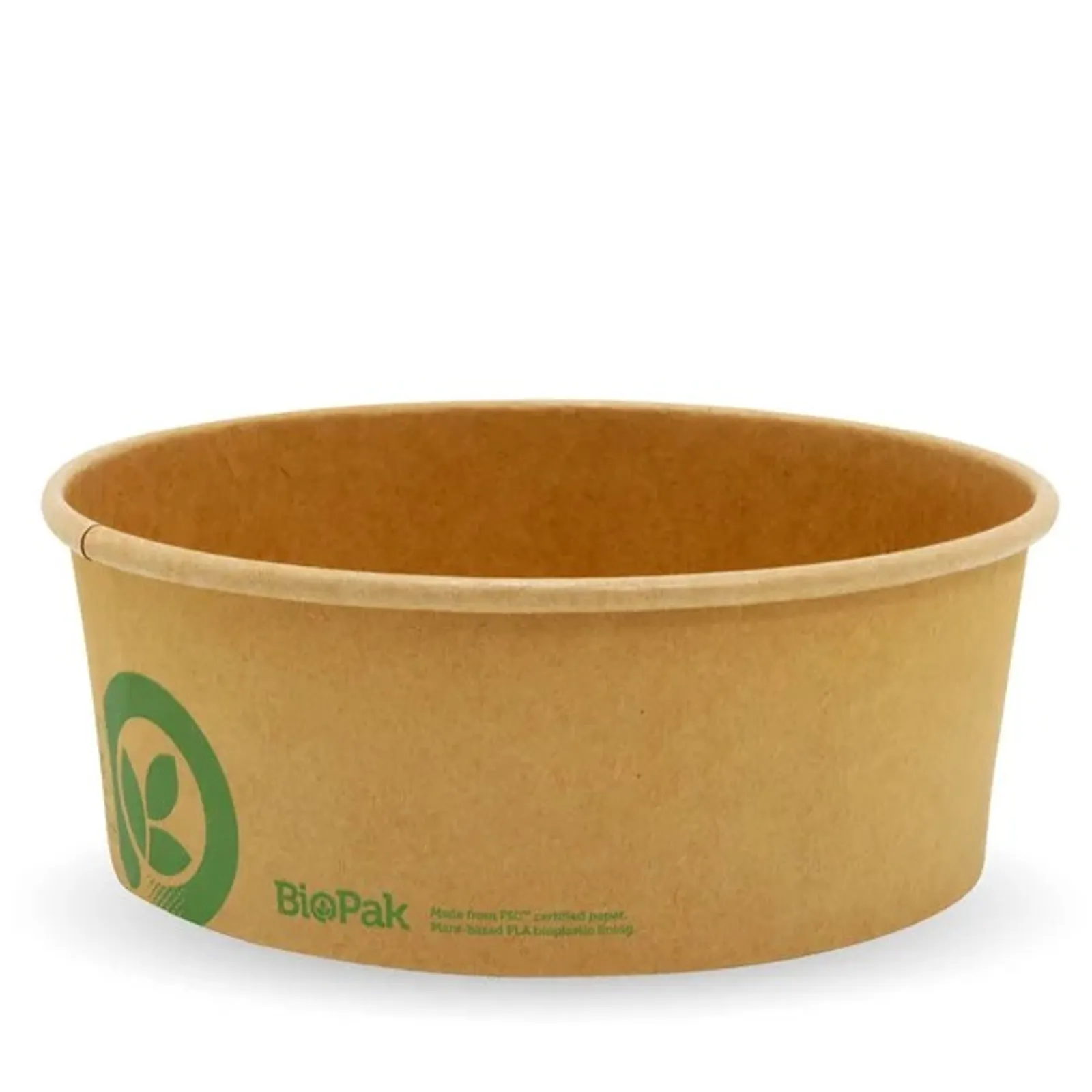 BioPak BB-BL-EXTRA-LARGE - 1,300ml Extra Large Kraft BioBowl