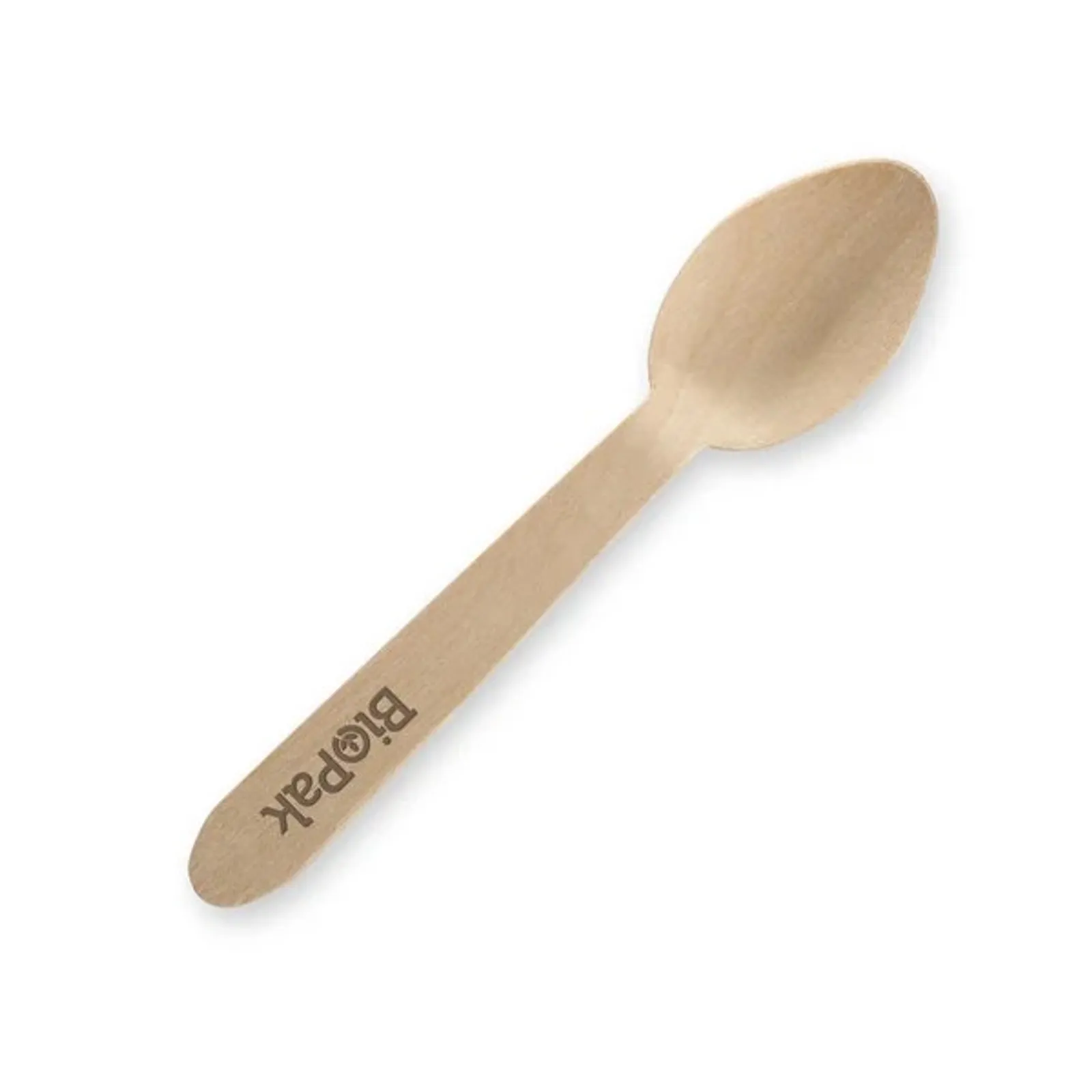BioPak HY-10TS - 10cm Wood Teaspoon